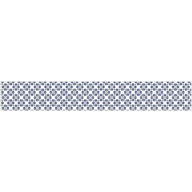 MySpotti Fensterfolie »Look Grafik Blumenmuster blau«, halbtransparent,  glattstatisch haftend, 200 x 30 cm, statisch haftend bequem kaufen