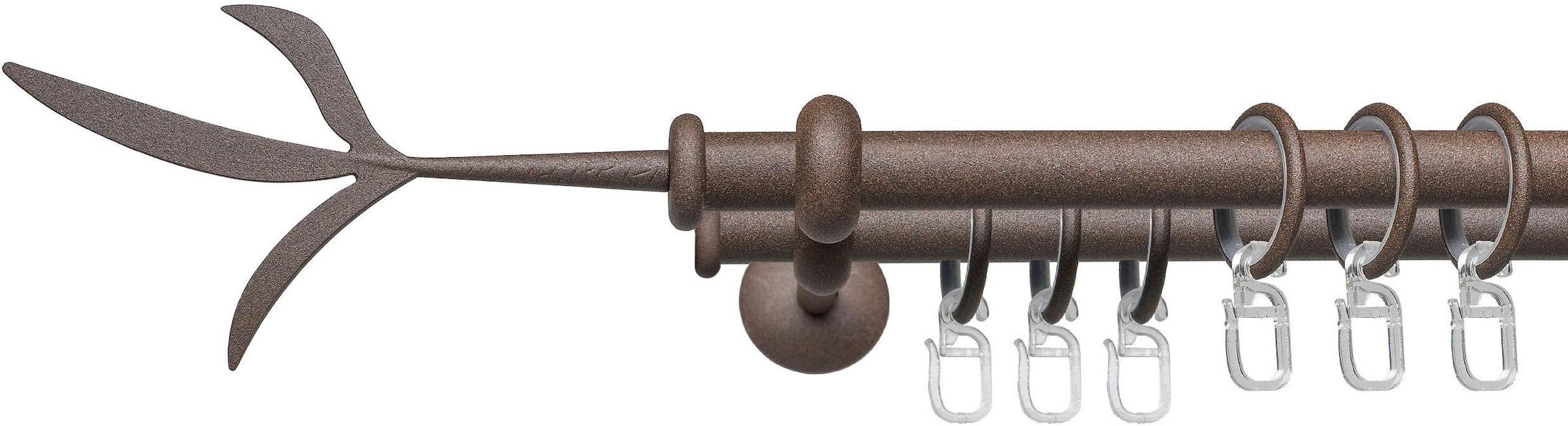 Image of Liedeco Gardinenstange "Esp Zweig" Ø 16 mm 2 läufig-läufig Fixmass 2-läufig im Fixmass Ø 16 mm