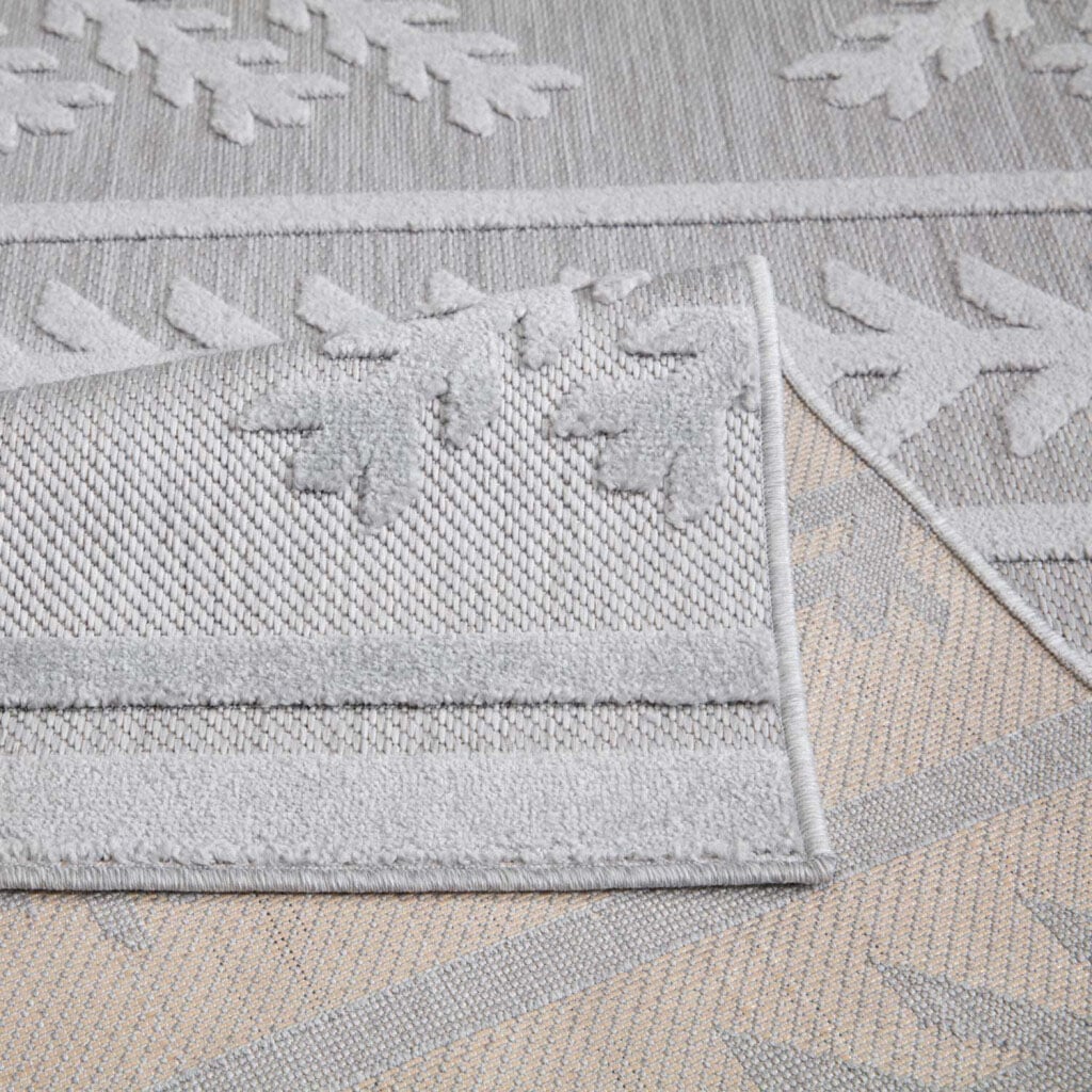 Carpet City Tapis »In-& Outdoorteppich Santorini 411, 3D-Effekt, Boho-Optik« Rectangulaire 5 mm Höhe résistant aux intempéries et aux UV pour terrasse, balcon, cuisine, couloir