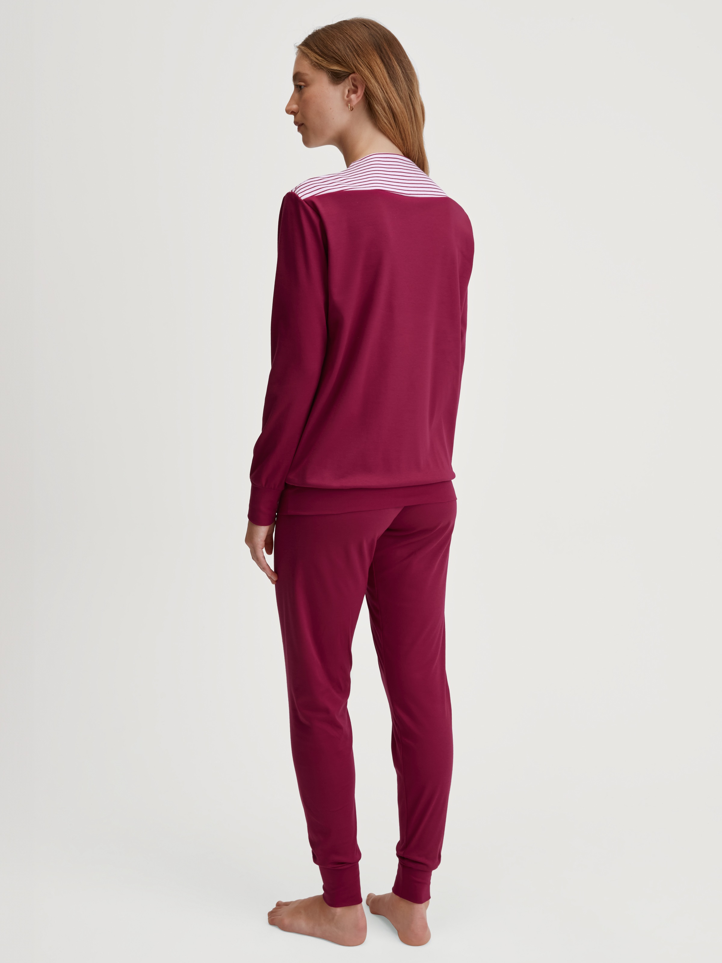 CALIDA Schlafanzug »Soulmate«, (2 tlg.), Langarm, Pure Cotton, weich, bequem, Interlock-Qualität