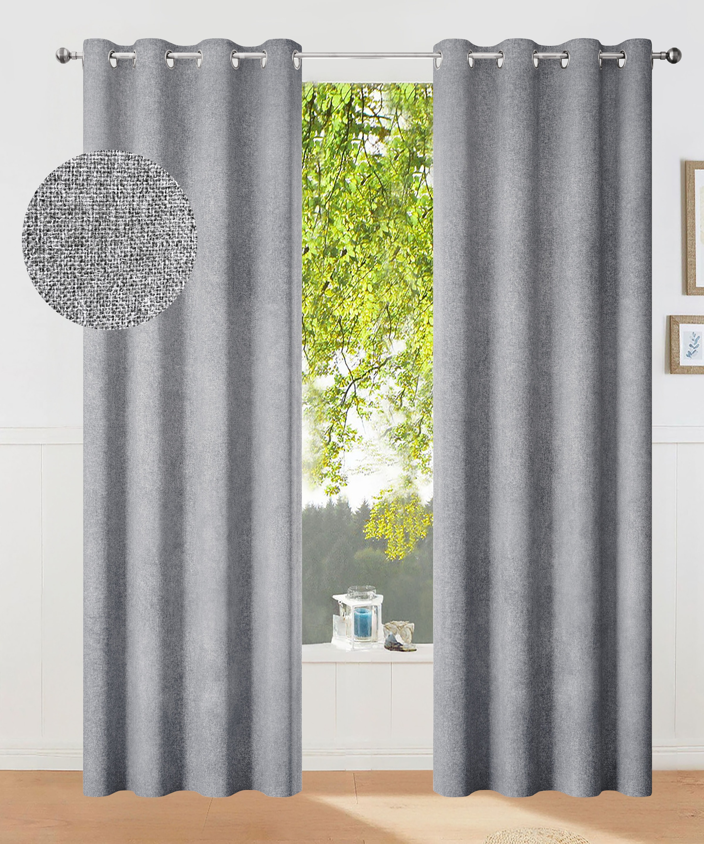 GOODproduct Rideau occultant »Ronnel« Œillet 2 cuis tlg. lot de 2, occultant, uni