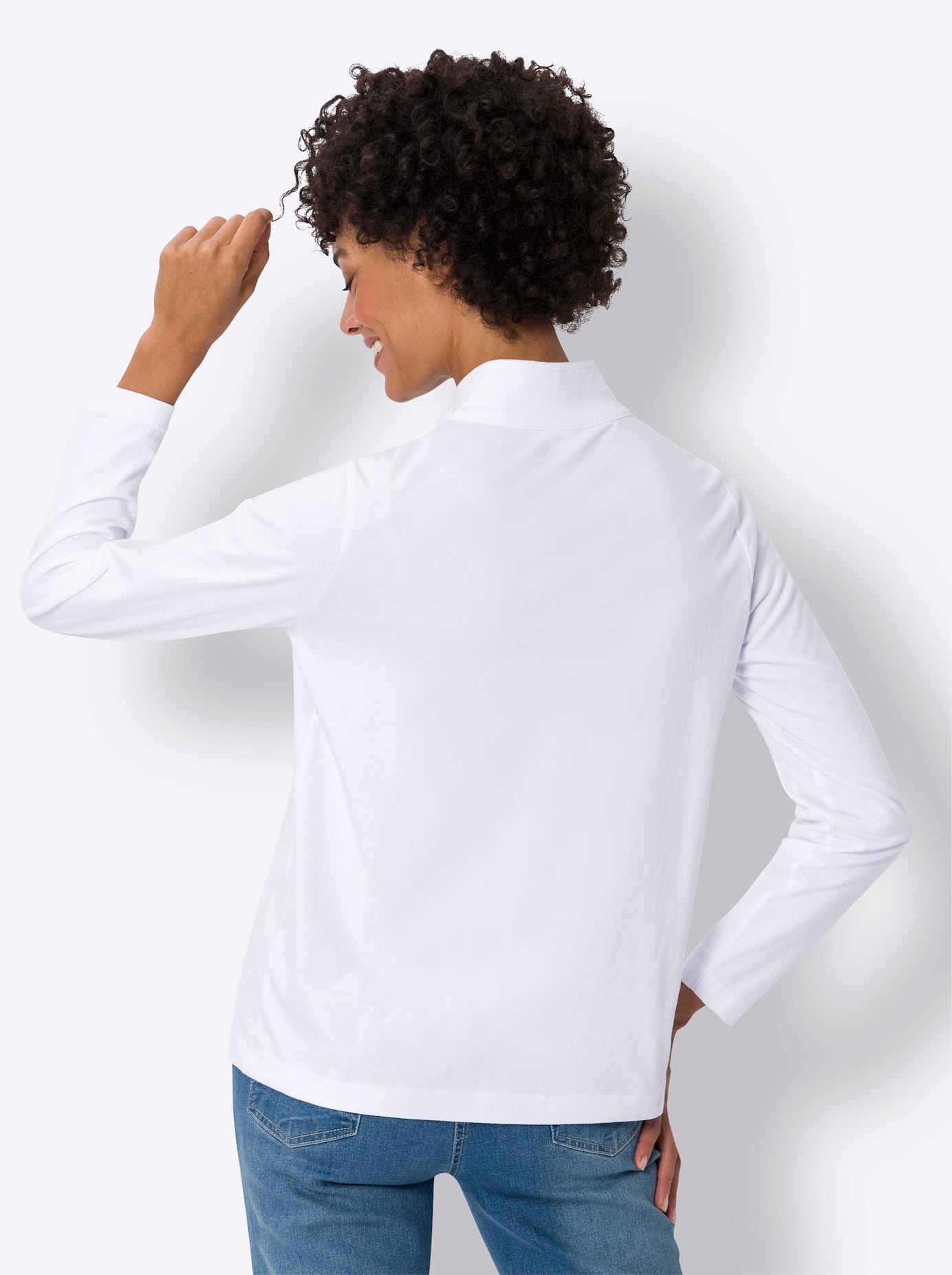 Classic Basics Stehkragenshirt »Langarm-Shirt«, (1 tlg.)