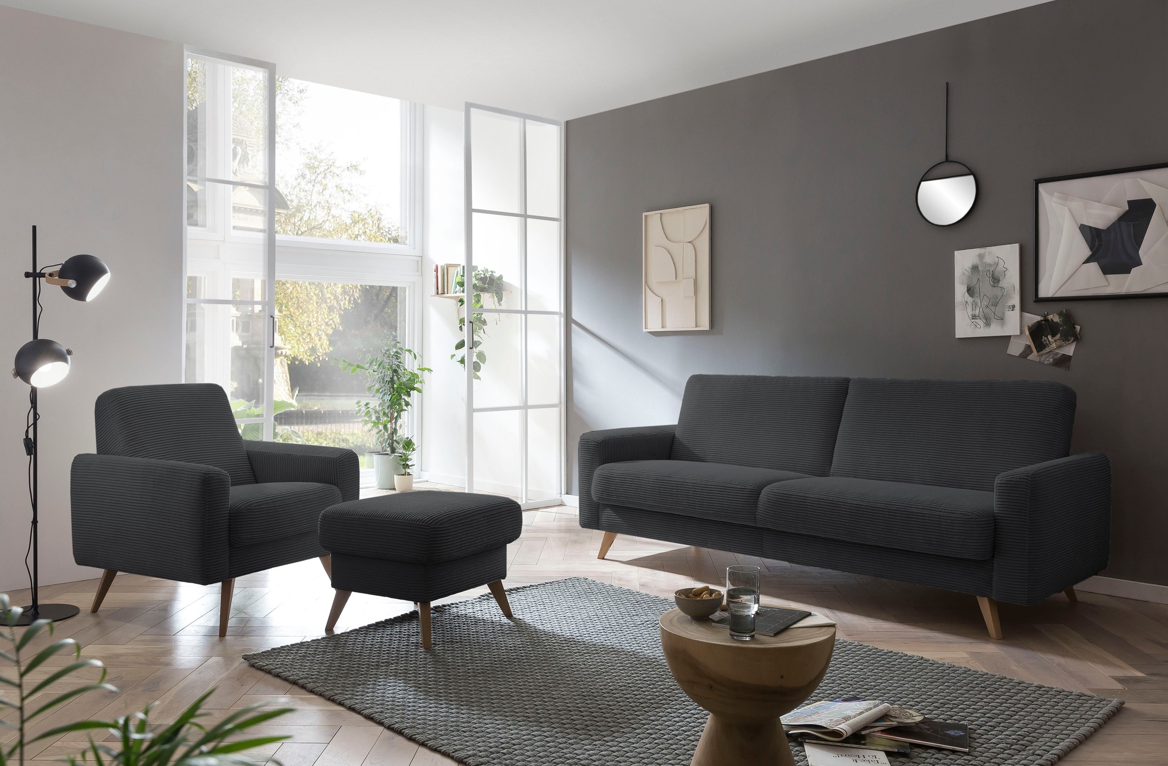 maintenant - Bettkasten Inklusive exxpo 3-Sitzer sofa »Samso«, und Bettfunktion fashion Acheter