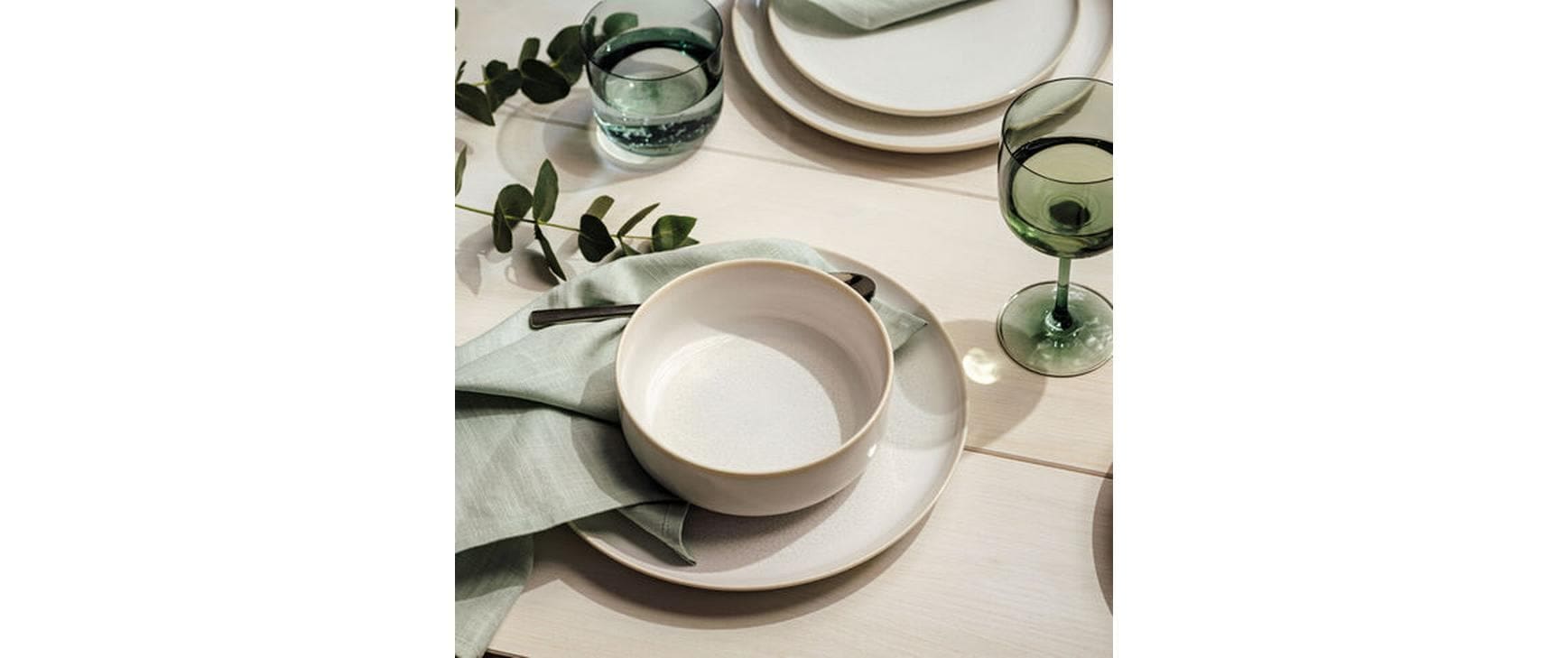 Villeroy & Boch Speiseteller »Crafted Cotton Ø 26 cm, 6 Stück,Weiss«