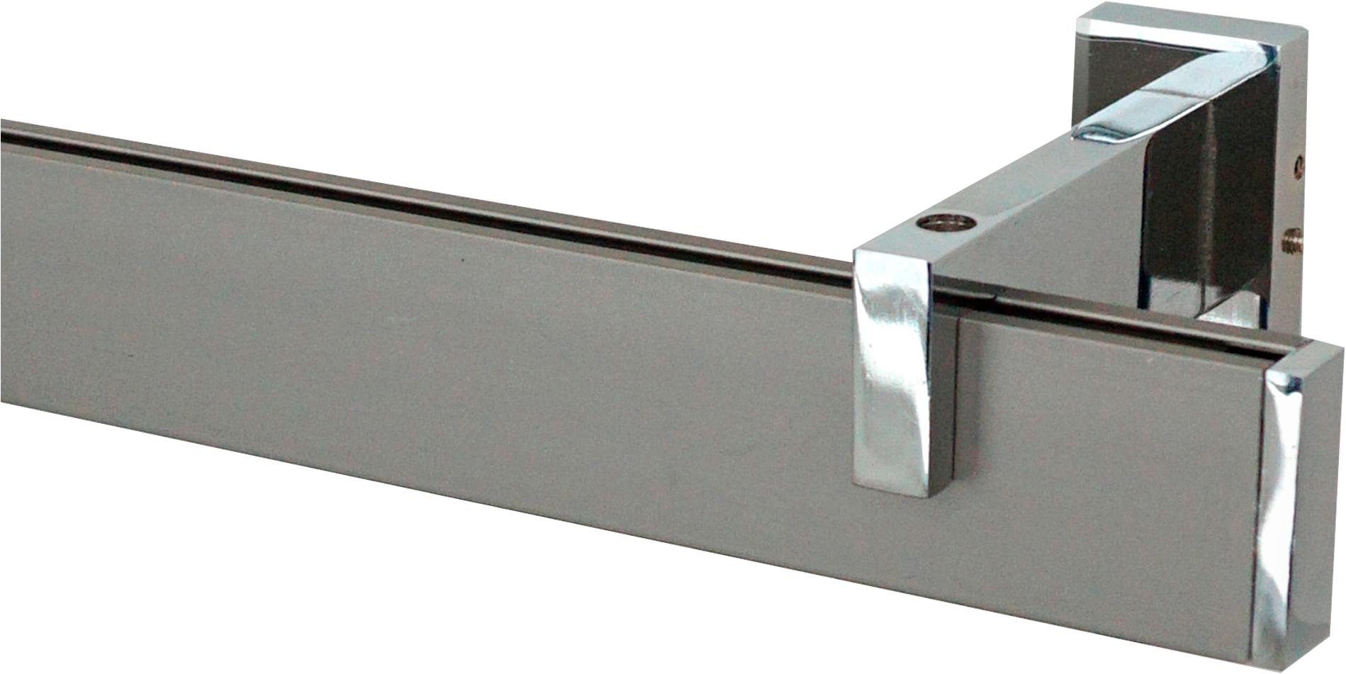 GARESA Innenlaufschiene »FLAT« 1 läufig-läufig Wunschmasslänge Rechteckprofil, Wandmontage, perfekter Lauf, modern, verlängerbar