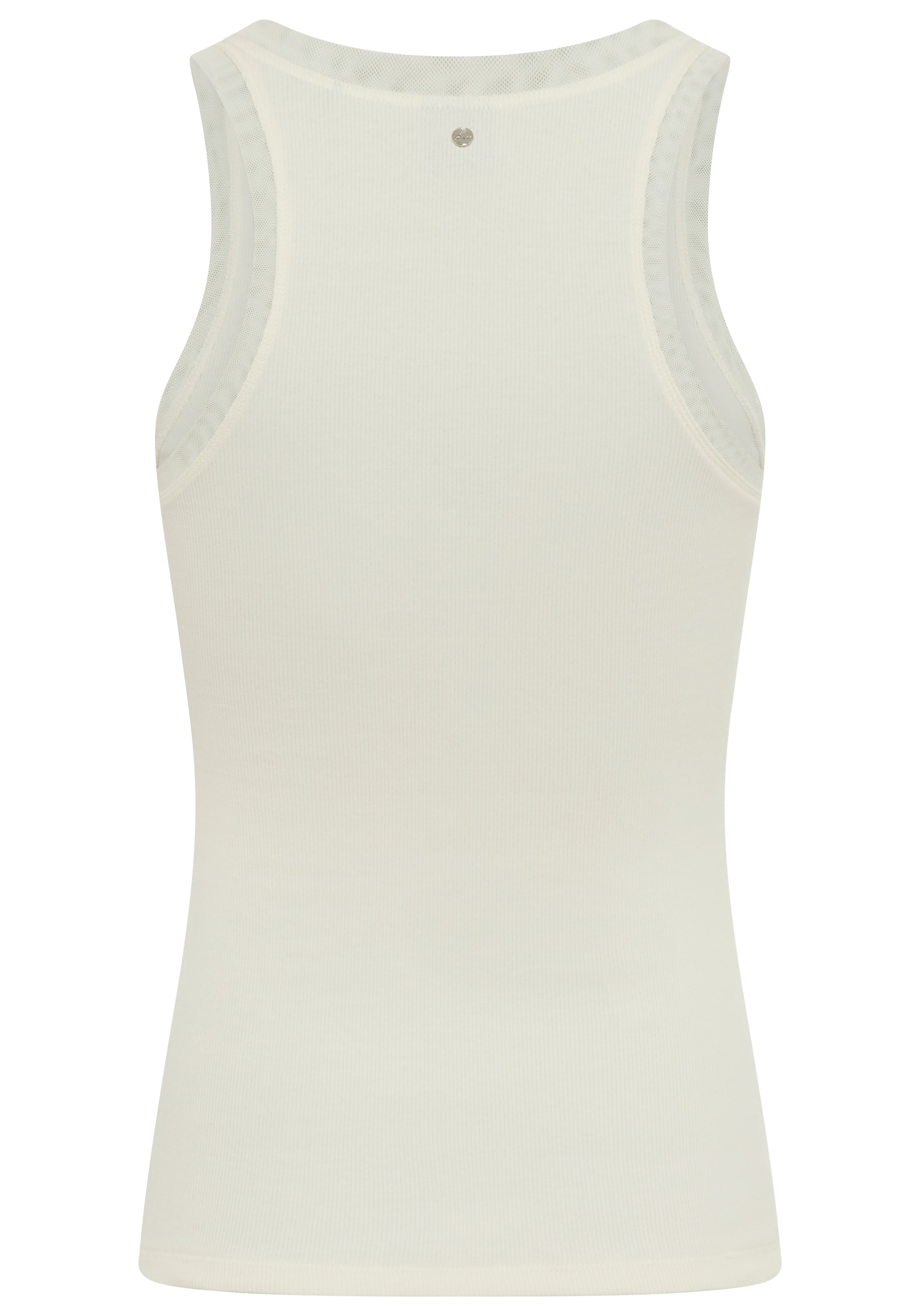 BOSS ORANGE Débardeur à côtes »Eplie Premium Damenmode« mit Mesh-Details