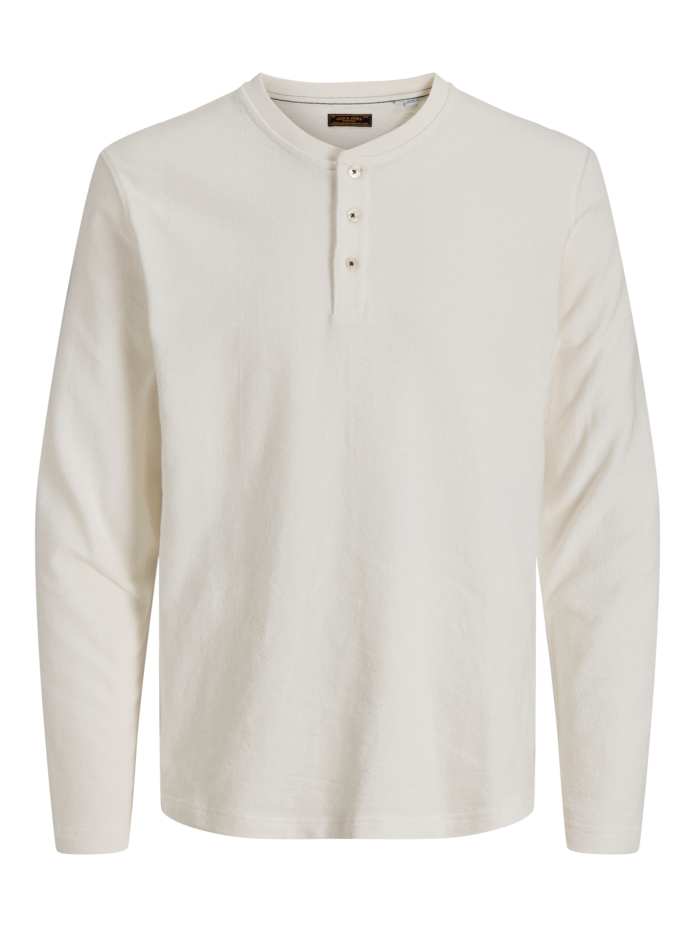 Image of Jack & Jones Langarmshirt "JPRBLUASHER LS HENLEY TEE" Baumwolle, regular fit