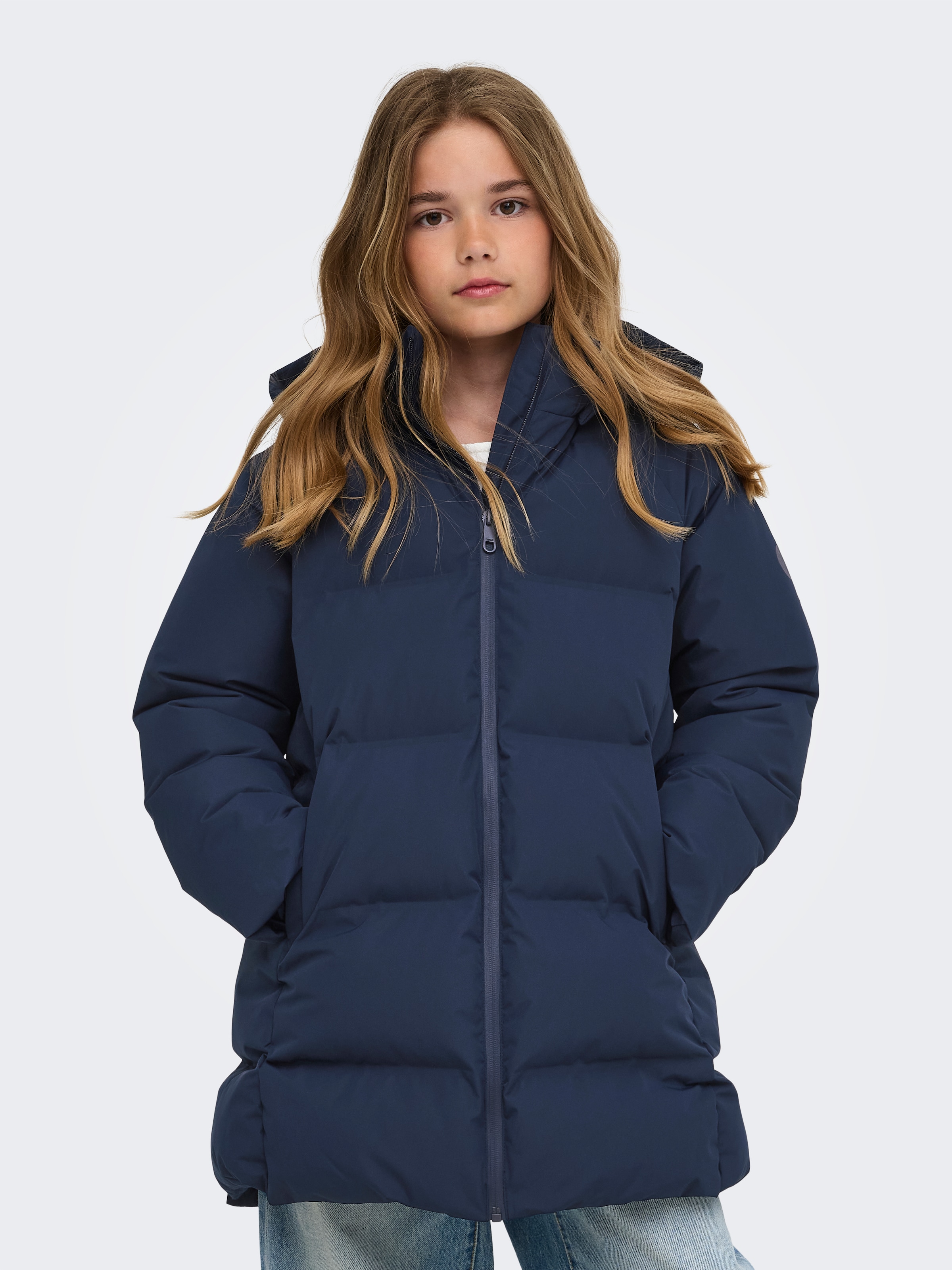 Image of KIDS ONLY Steppjacke "KOGELLIE FUNTIONAL HOOD LONG JACKET OTW" mit Kapuze