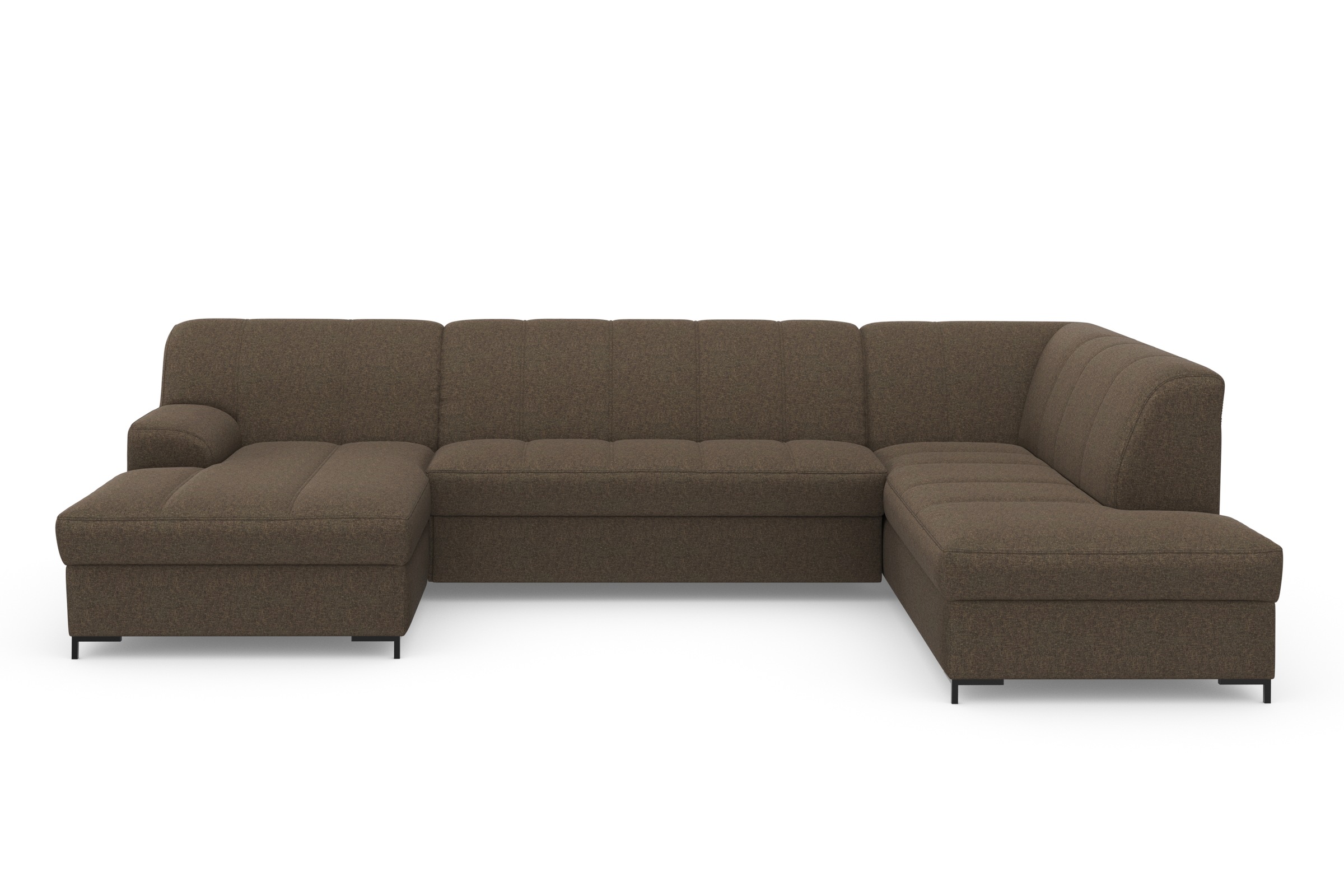 INOSIGN Wohnlandschaft »Balme, moderne Formensprache, zeitloses Design, U-Form«, Inkl. Zierkissen, wahlweise mit Bettfunktion