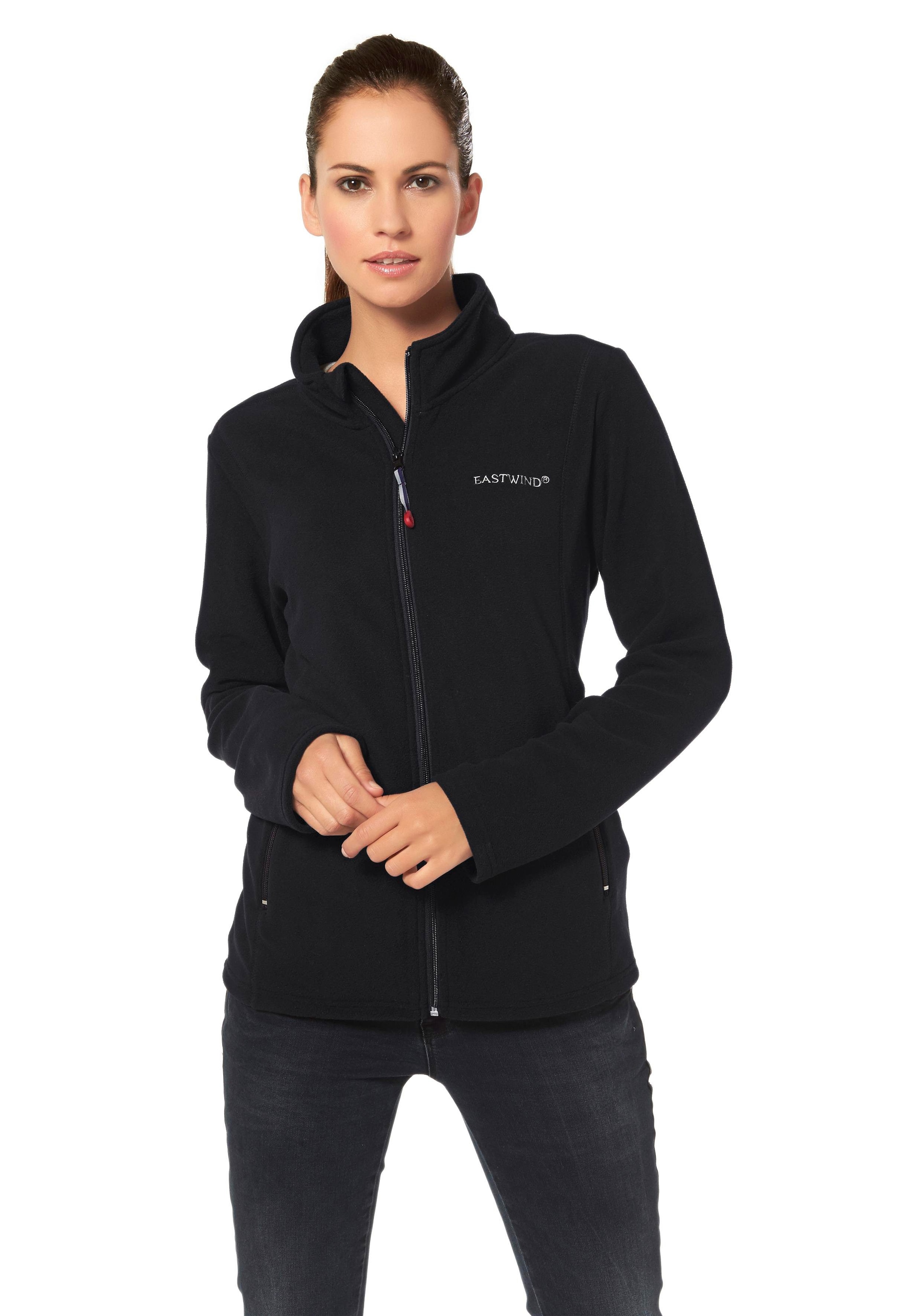 Eastwind Fleecejacke, ohne Kapuze, für kalte Tage, aus 100% Polyester, sportlicher Stil