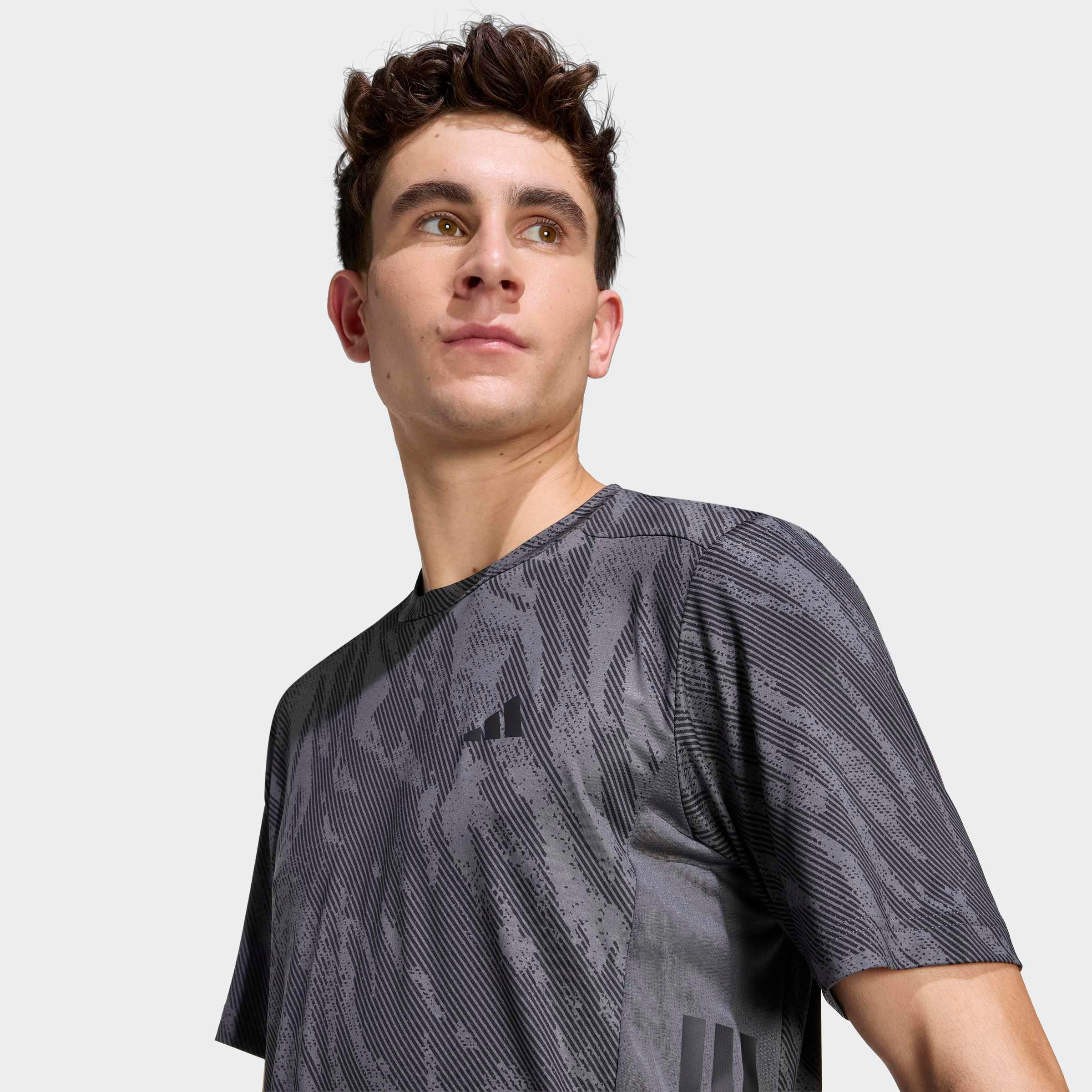 adidas Performance T-shirt »COOL INTENSITY WORKOUT« style sportif, col rond, sans fermeture