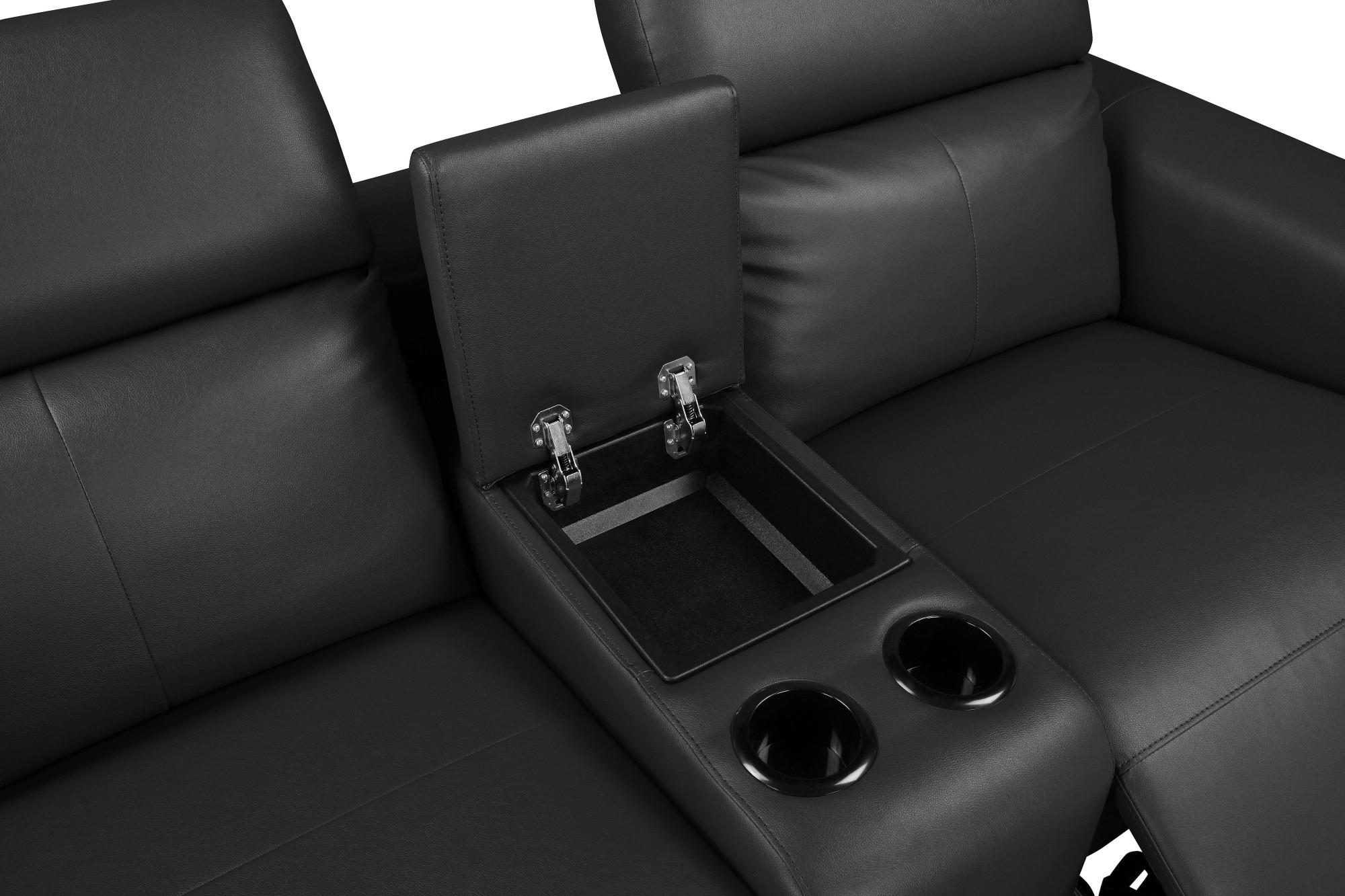 GOODproduct 2-Sitzer »LUND, Naturleder, Kinosofa, Relaxfunktion, TV-Sessel, man./elektrisch« elektr. mit USB-A, Kopfteilverstellung, Getränhalter u. Staufach