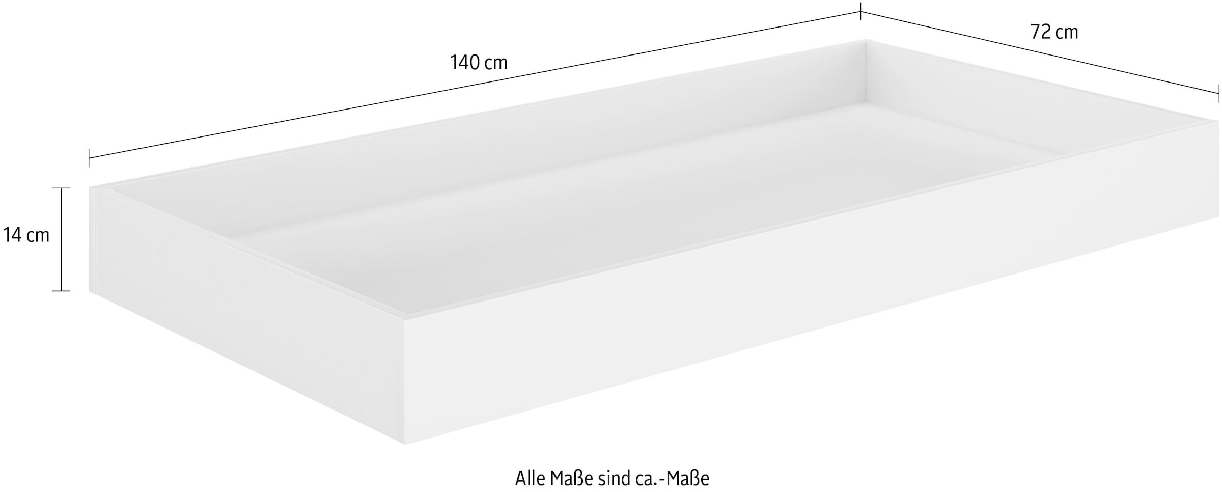 Galipette Bettschubkasten »Arthur«, (1 St.), Schublade mit Rollen für das Babybett