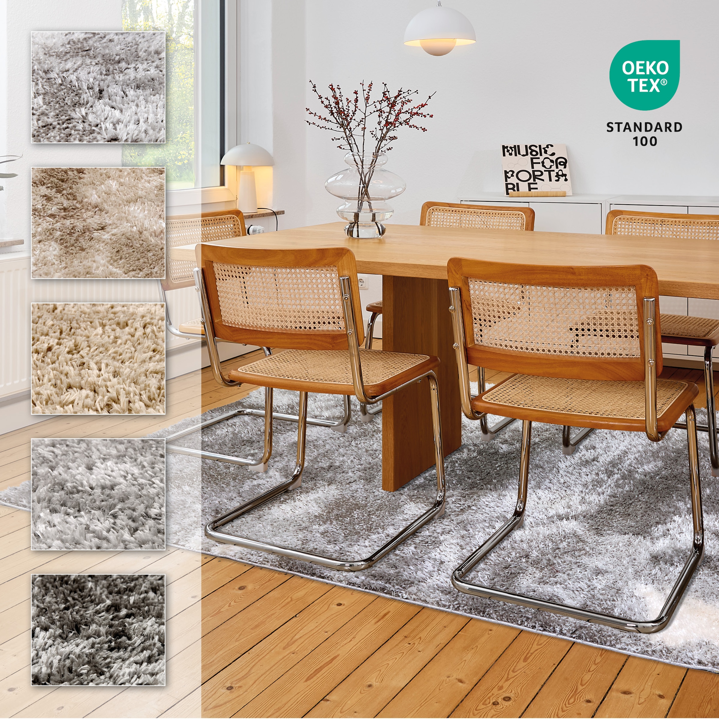 ASTRA Hochflor-Teppich »Paulie 251« rechteckig 25 mm Höhe Langflor, Shaggy, Wohnzimmer, Schlafzimmer