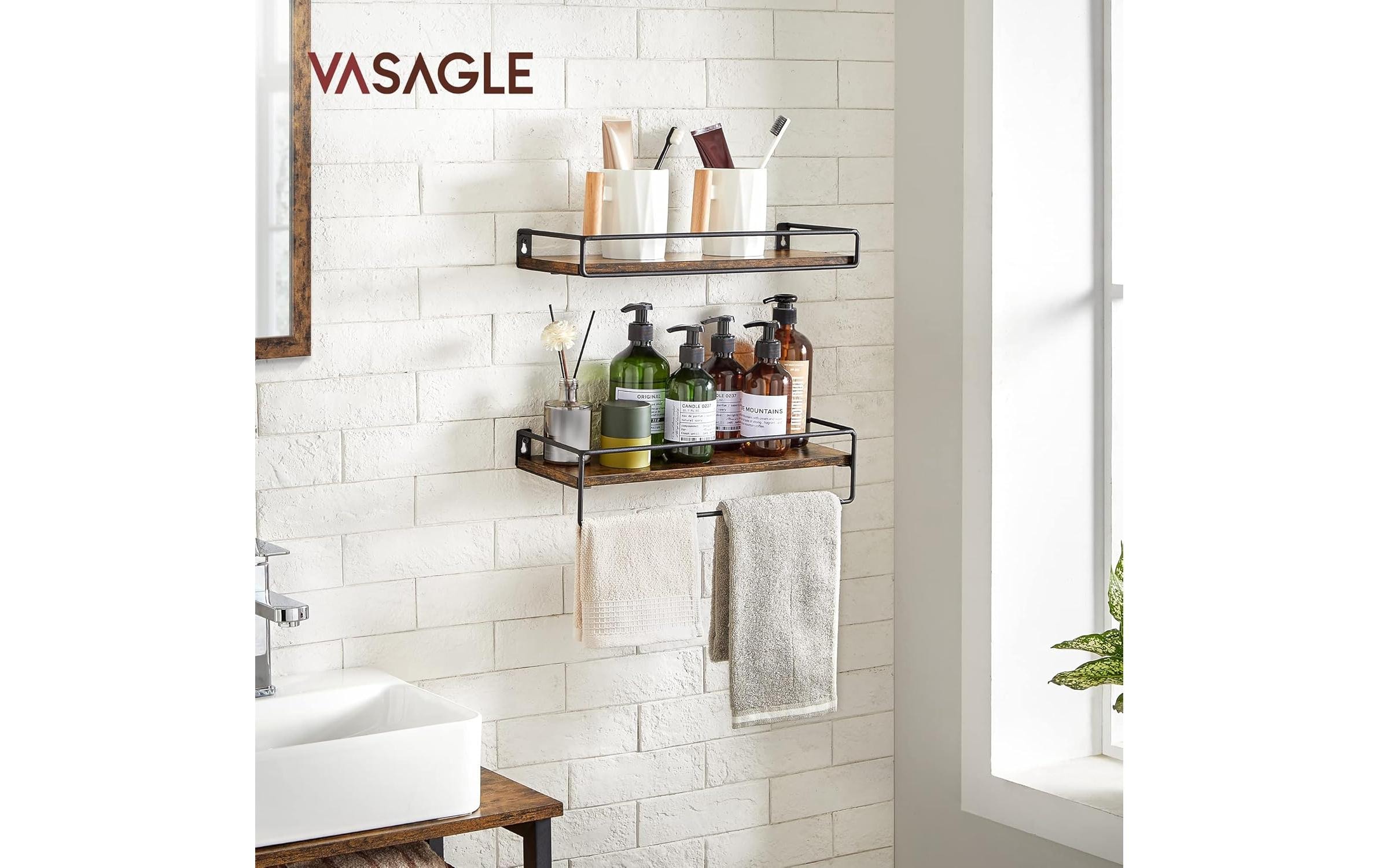 VASAGLE Wandregal »2er-Set«