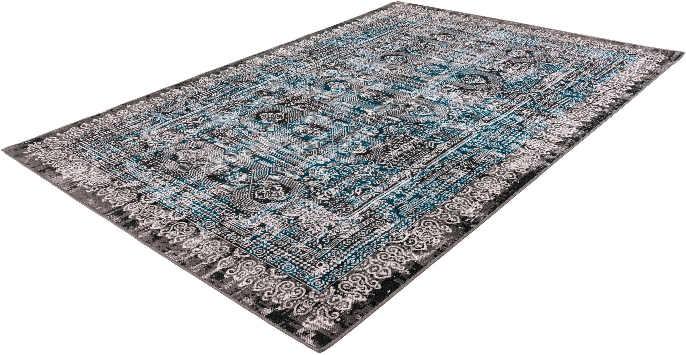 Image of calo-deluxe Teppich »Ruzica-505«, rechteckig, 6 mm Höhe, Flachgewebe, Vintage Design, Wohnzimmer bei Ackermann Versand Schweiz