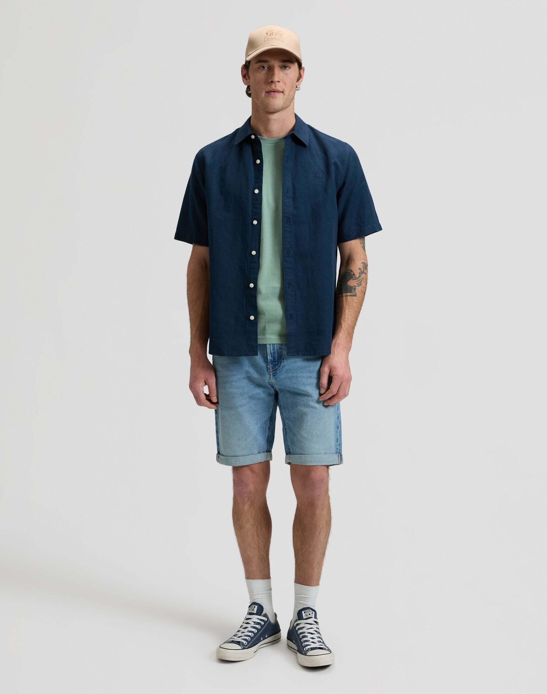 Lee® Chemise en lin »Lee Leinenhemd Shortsleeve«