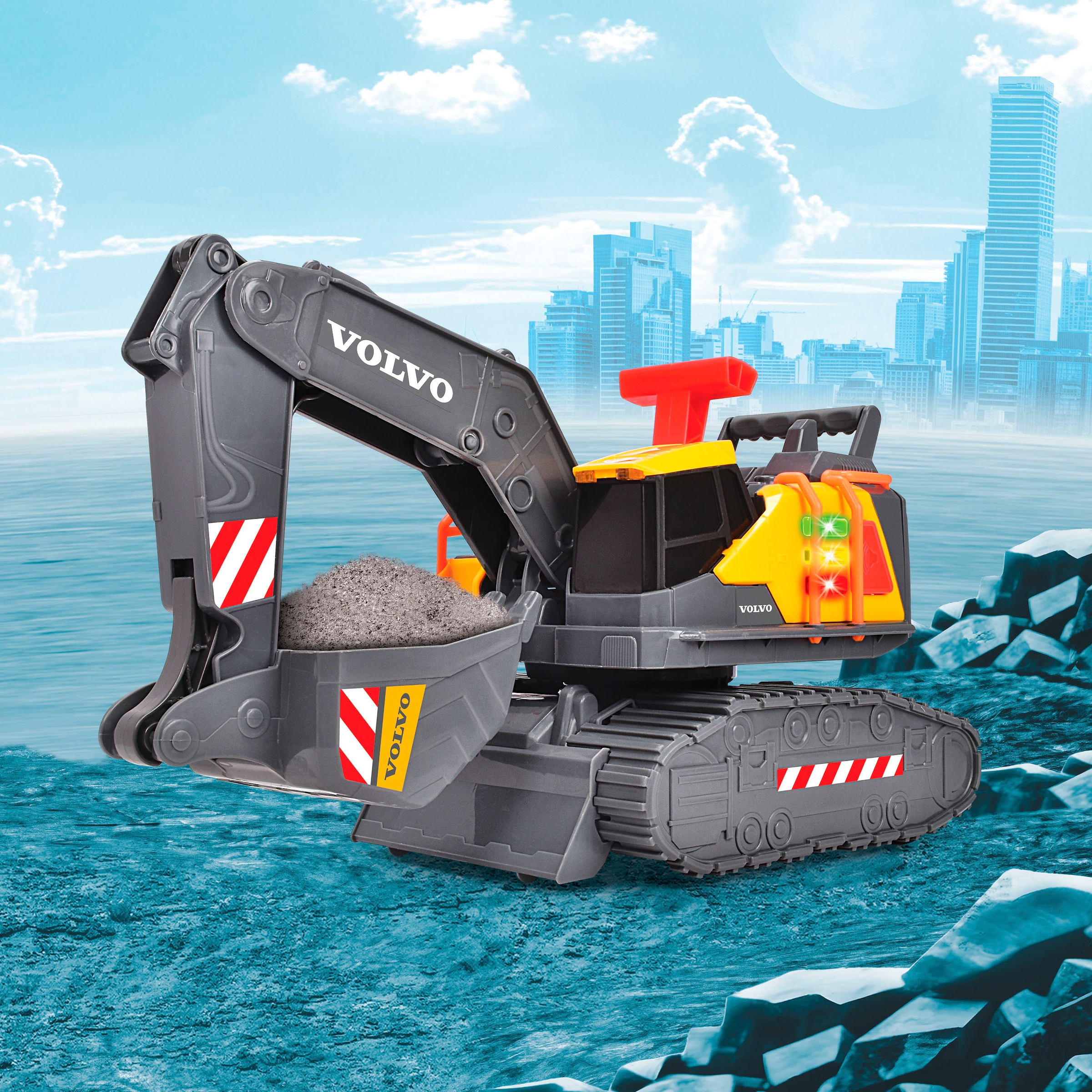 Dickie Toys Jouet pelleteuse »Volvo Power Excavator« mit Licht und Sound