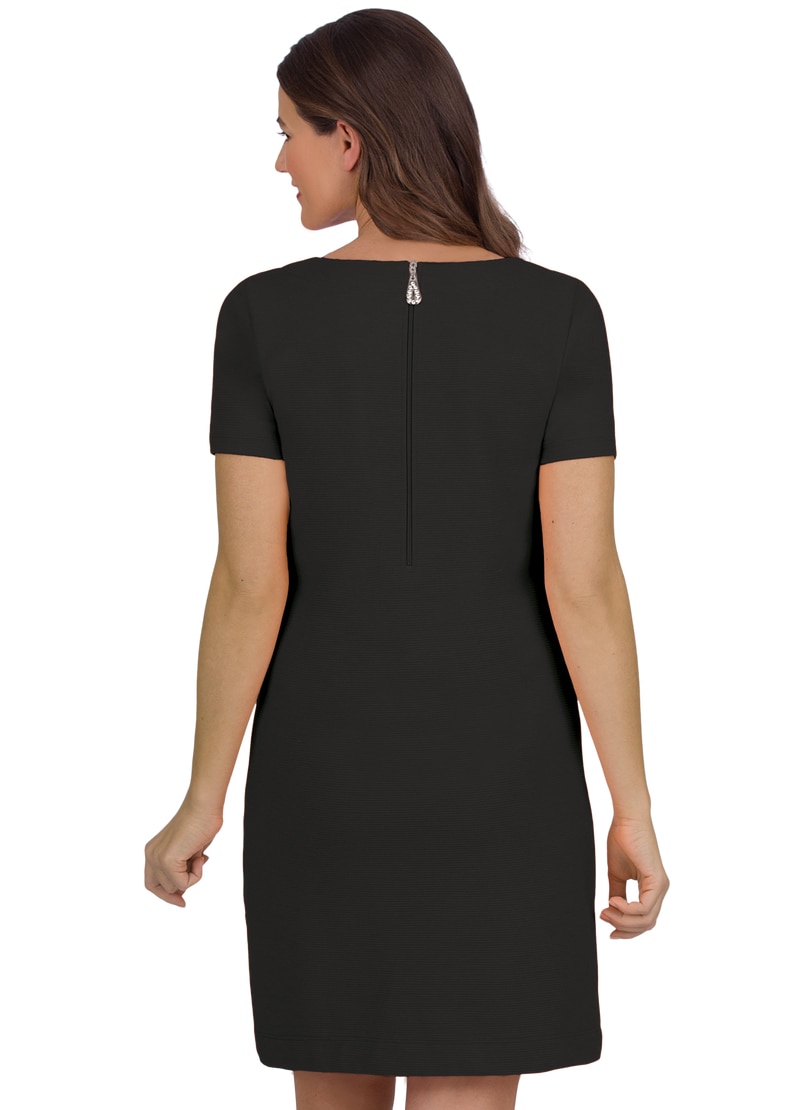 Trigema Jerseykleid »TRIGEMA Halbarm Kleid mit Kristallsteinen«, (1 tlg.)