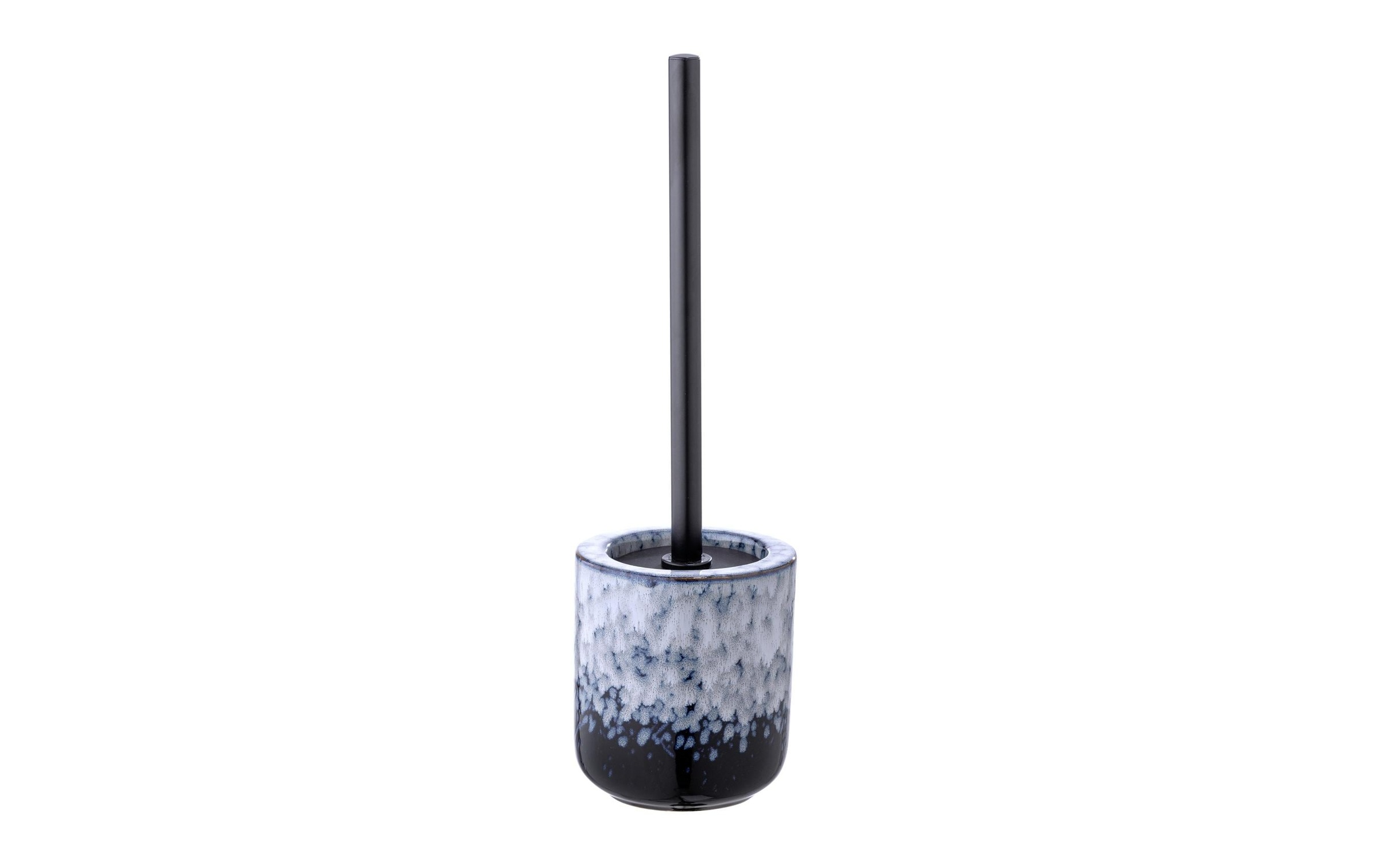 Image of WENKO WC-Garnitur "Rosali Blau" aus Keramik