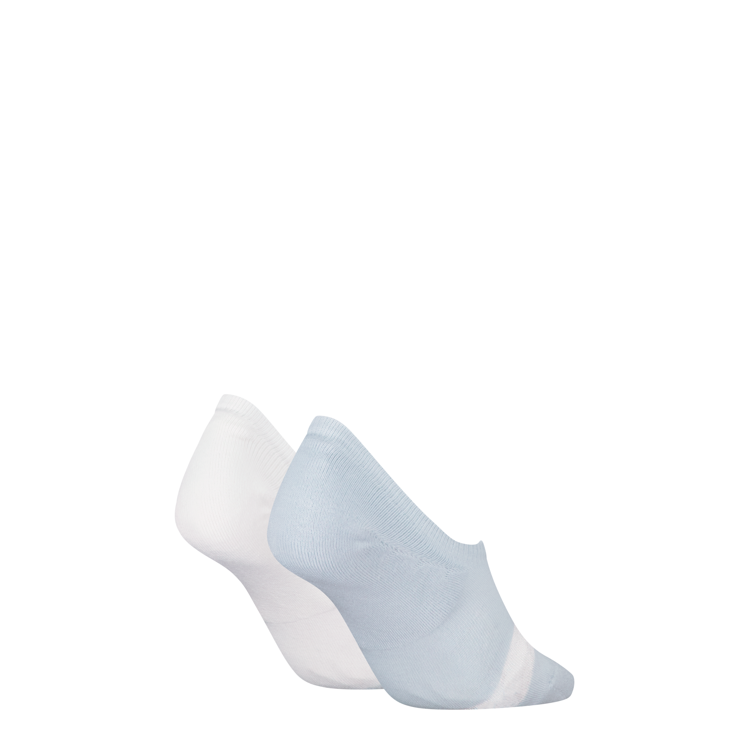 Calvin Klein Jeans Füsslinge »CKJ WOMEN HIGH CUT FOOTIE 2P GLOSSY«, (2 Paar), No-Show-Design, hoch ausgeschnitten