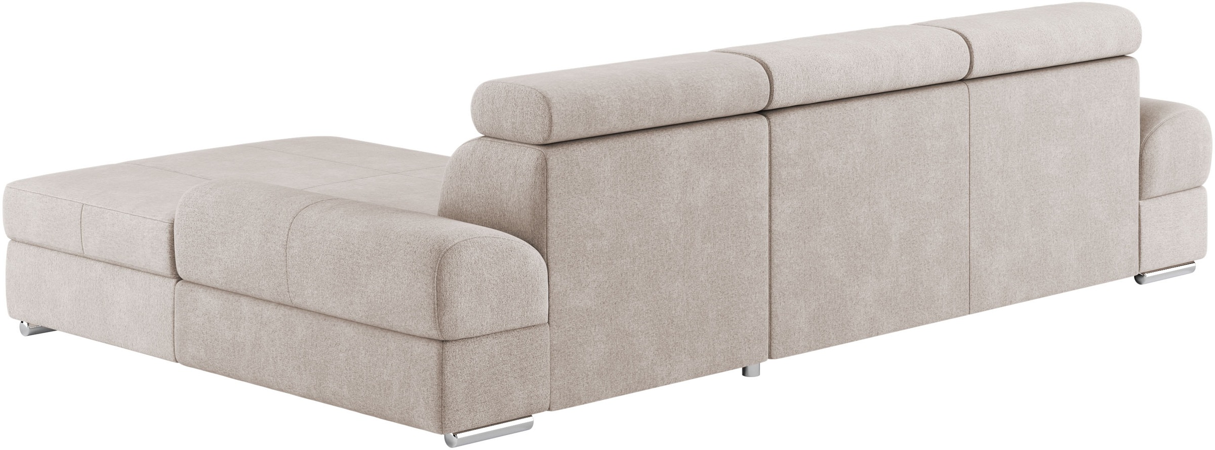 sit&more Ecksofa »Broadway L-Form«, inklusive Kopfteilverstellung, wahlweise mit Bettfunktion