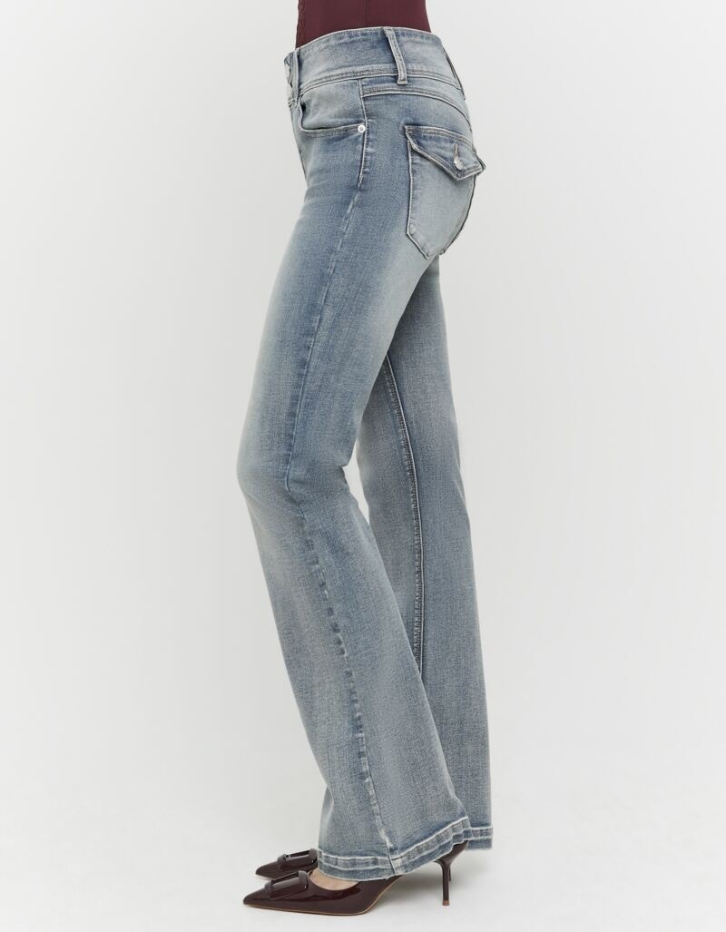 Tally Weijl Bootcut-Jeans »SPADEBOOTY2« Baumwollmischung, Mid Waist, mit aufgesetzten Taschen
