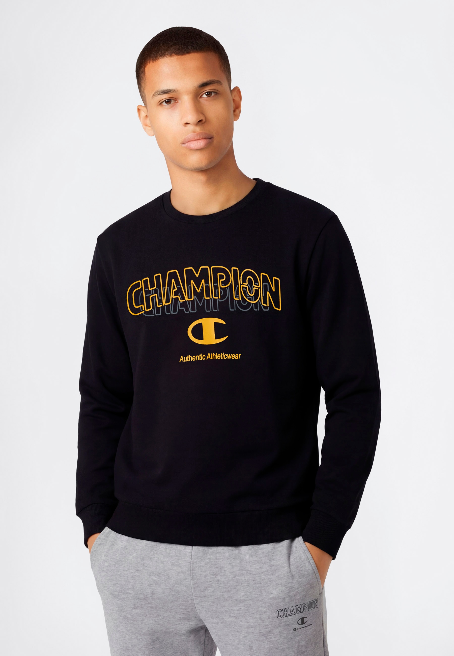 Champion Sweatshirt »Graphic Terry Crewneck Sweatshirt«, 1 pièces für Erwachsene, sportlicher Stil, aus Baumwolle und Polyester
