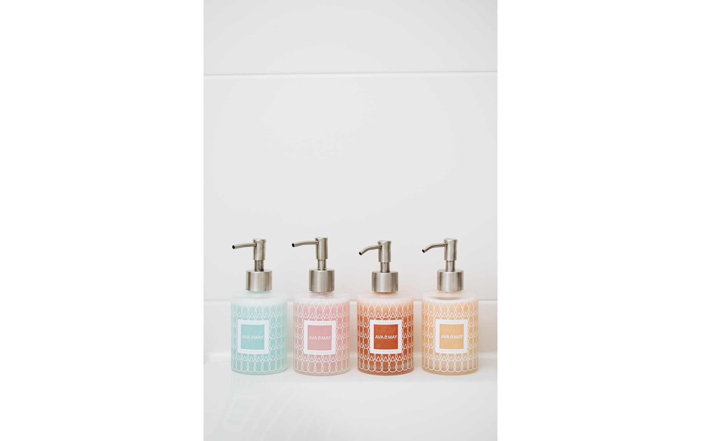 AVA & MAY Seifenspender »Glas 185 ml«