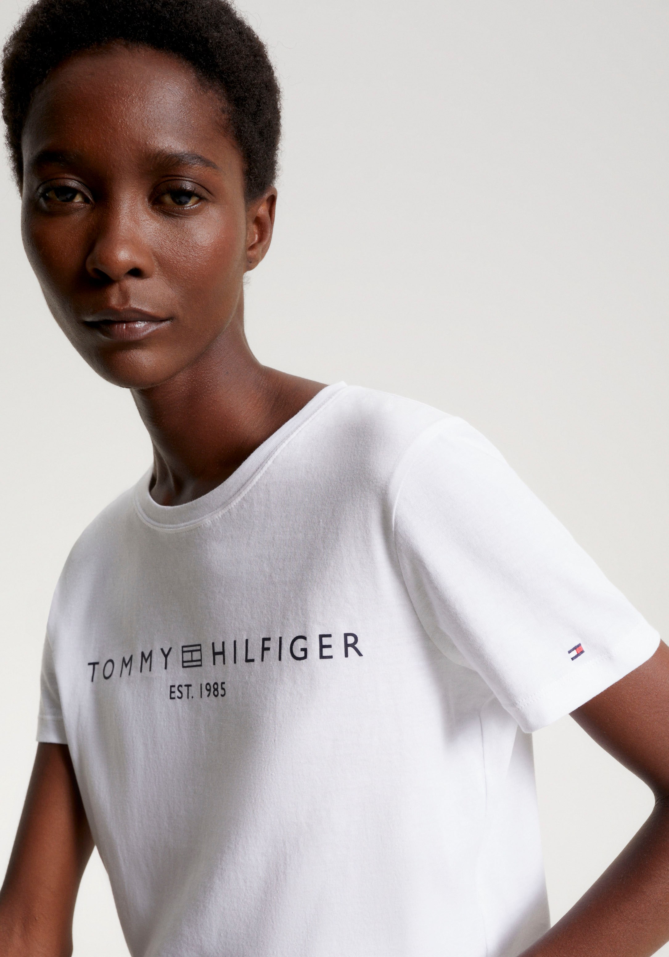 ♕ Tommy Hilfiger T-Shirt CORP »REG SS«, kaufen versandkostenfrei mit LOGO Logo C-NK