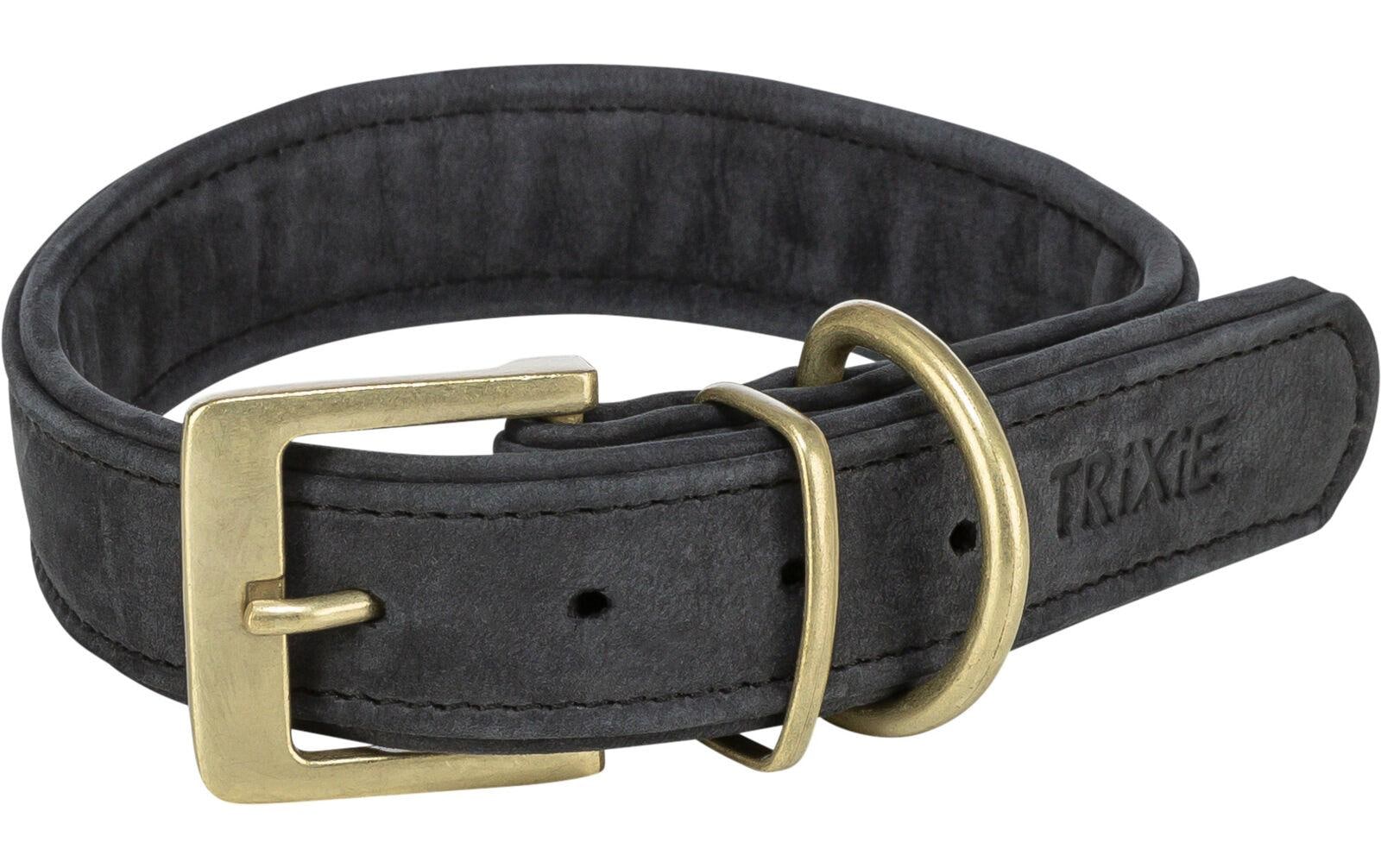 TRIXIE Collier de chien »Pure M-L« cuir véritable taille réglable