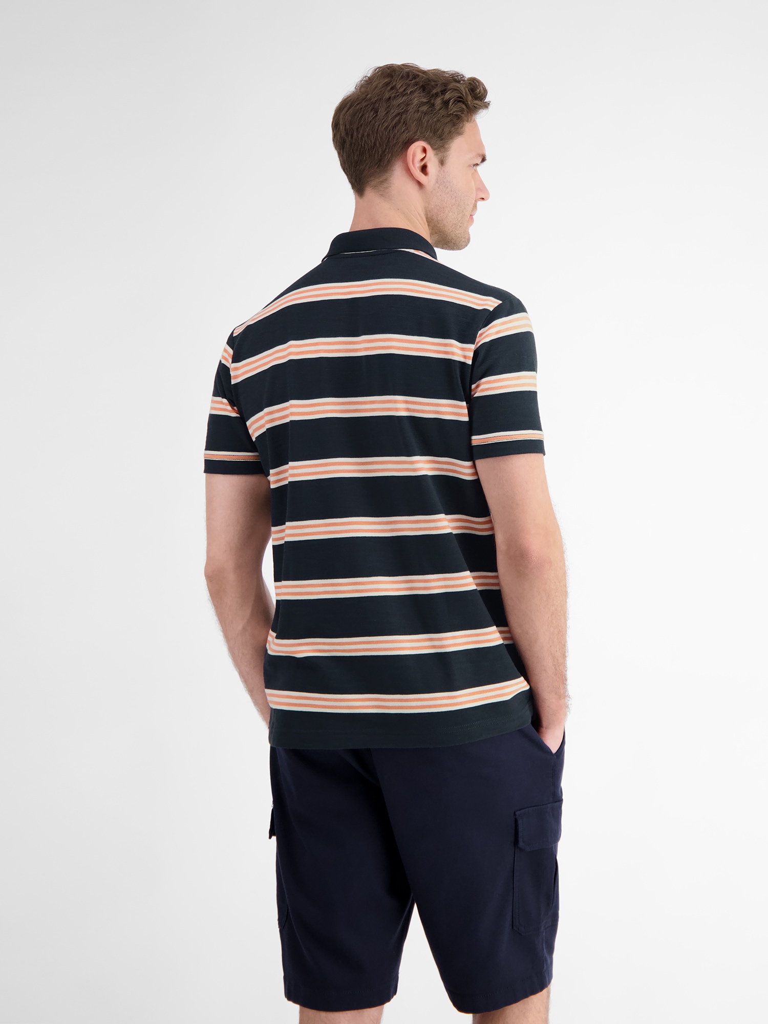 LERROS Poloshirt »LERROS Herren Poloshirt in Rugby-Optik«