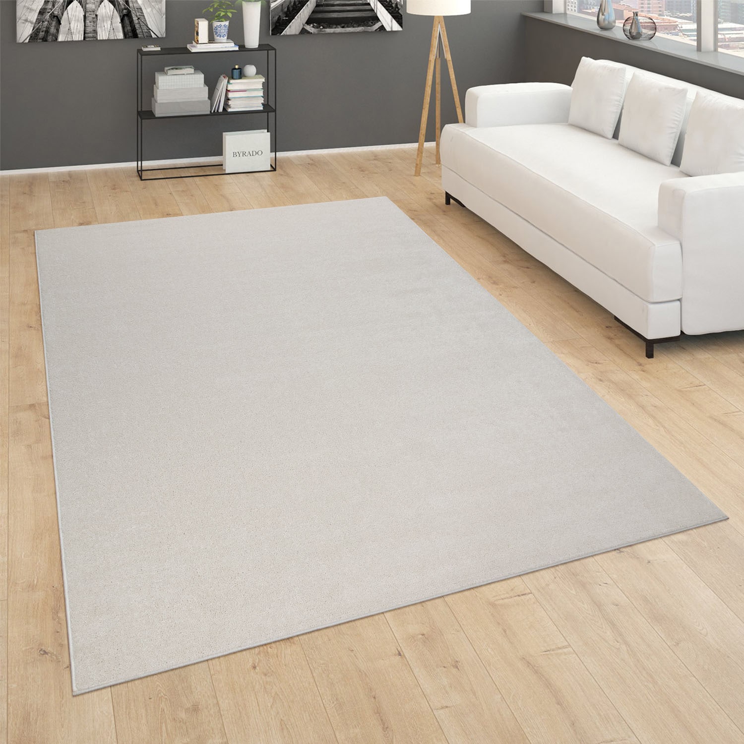 Paco Home Läufer »Porto 890«, rechteckig, 13 mm Höhe, Teppich-Läufer, Kurzflor, Uni-Farben, ideal im Flur und Schlafzimmer