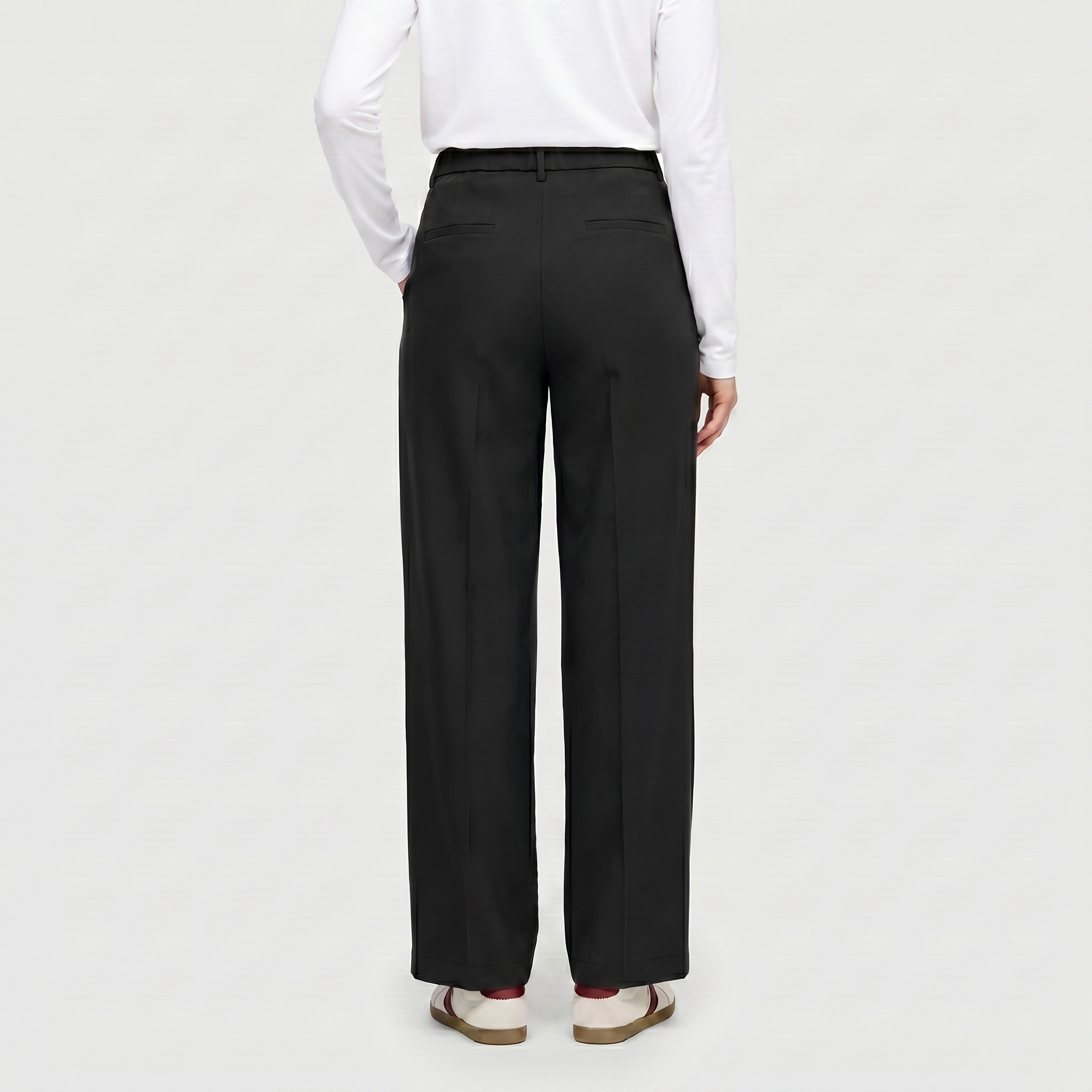 MAC Pantalon en tissu »STRAIGHT«  avec taille haute et jambe droite