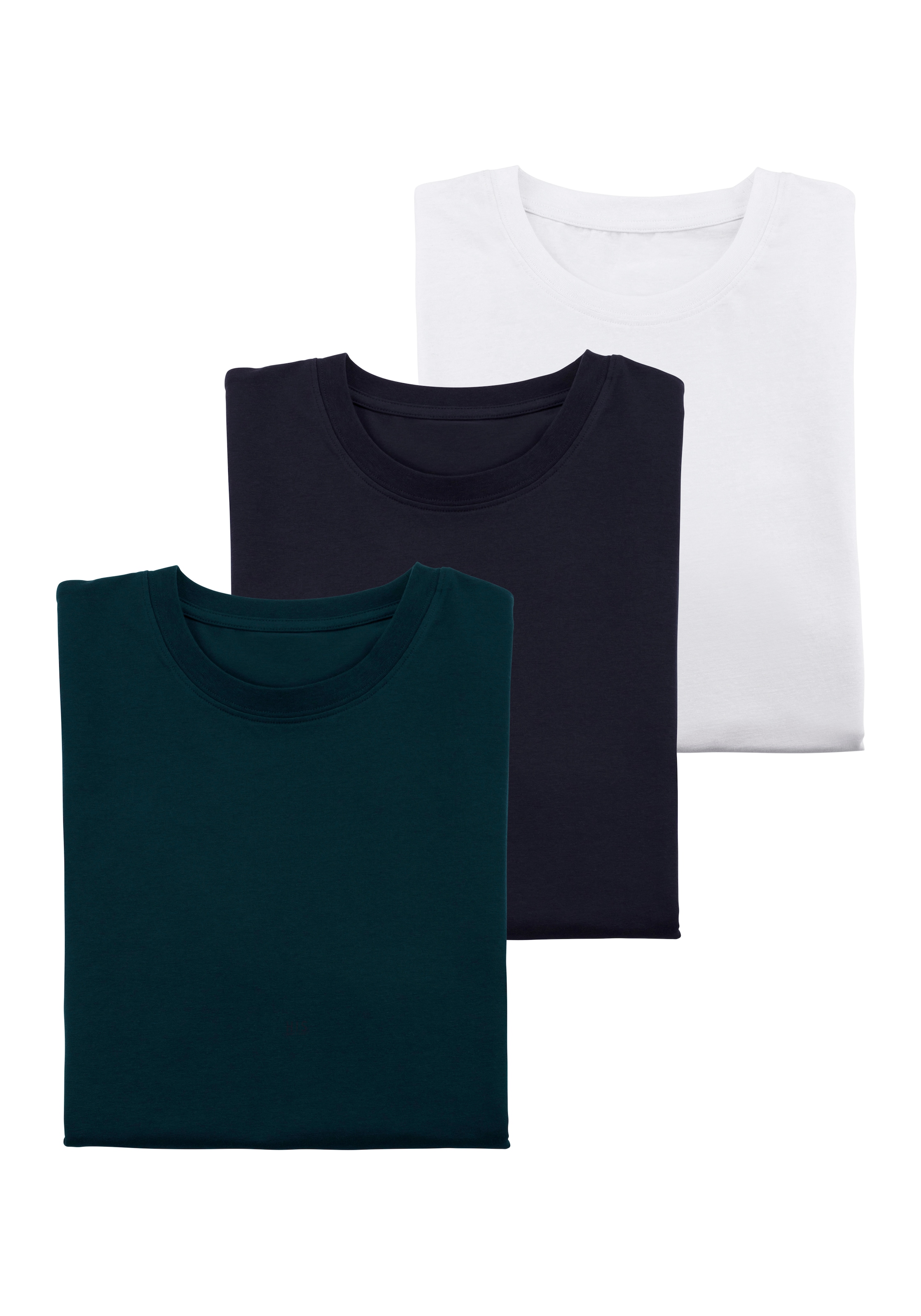 H.I.S Kurzarmshirt »Unterziehshirt mit Rundhals«, (3er-Pack), aus Baumwoll-Mix