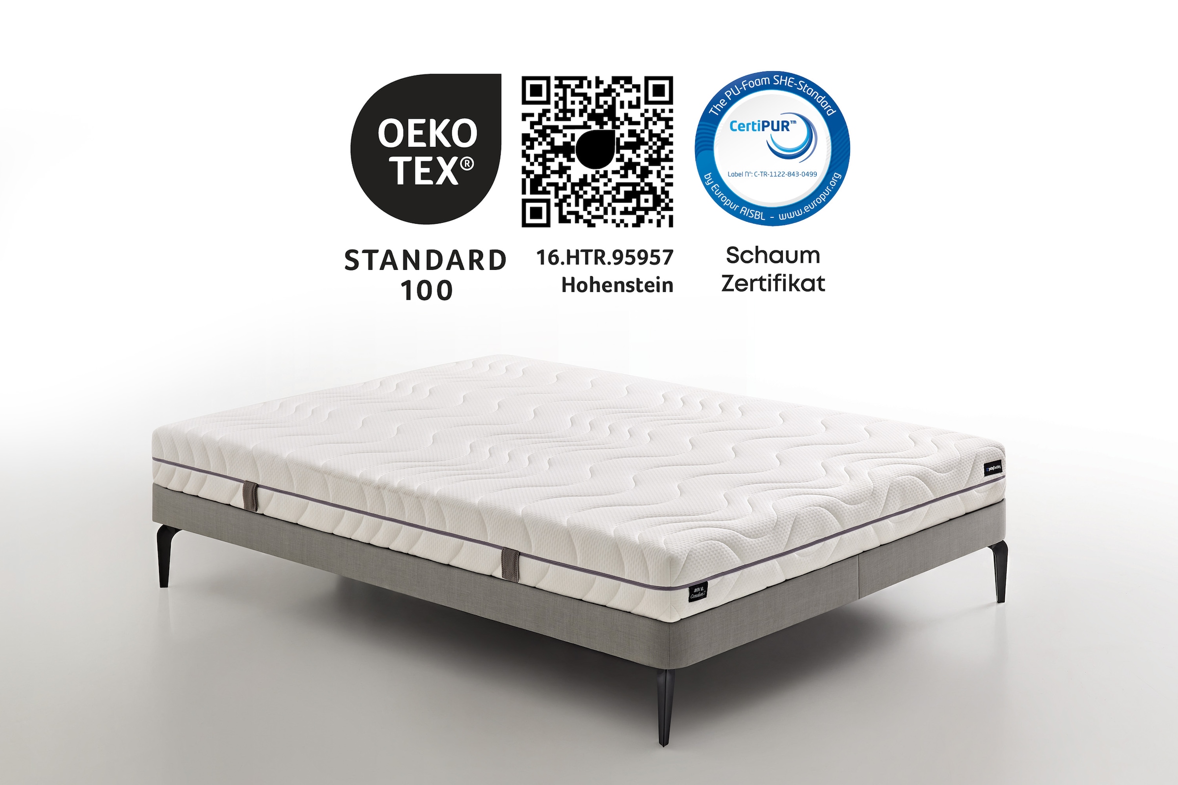 Yatas Bedding Komfortschaummatratze »Royal Comfort 7 Slim, Matratze 90x200, 140x200 cm & weitere Grössen«, 18 cm hoch, Raumgewicht: 28 kg/m³, (1 St., 1-tlg.), 7-Zonen, H3, wendbar ergonomisch, atmungsaktiv