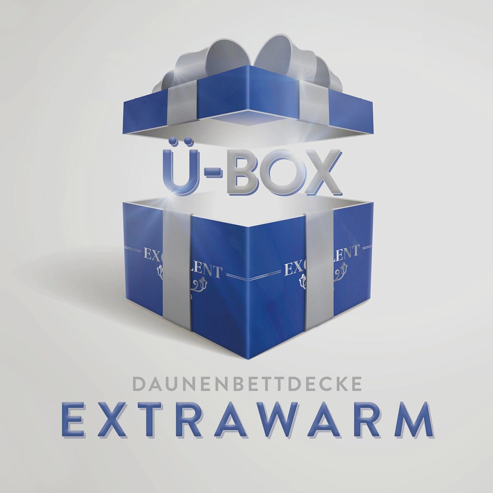 Image of Excellent Daunenbettdecke "Überraschungsbox" extrawarm Füllung 90Daunen10Federn Bezug Baumwolle 1 Stk. tlg. absoluter Sonderpreis, wegen Lagerräumung, Solange der Vorrat reicht