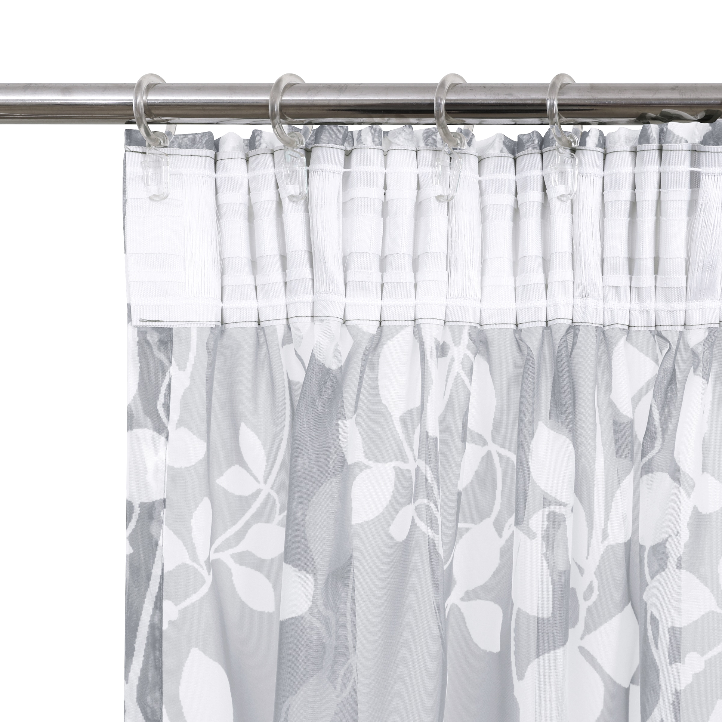 my home Rideau »Issoire« Bande multifonctionnelle 1 cuis tlg. Wohnzimmer, Schlafzimmer, Esszimmer, gemustert und halbtransparent