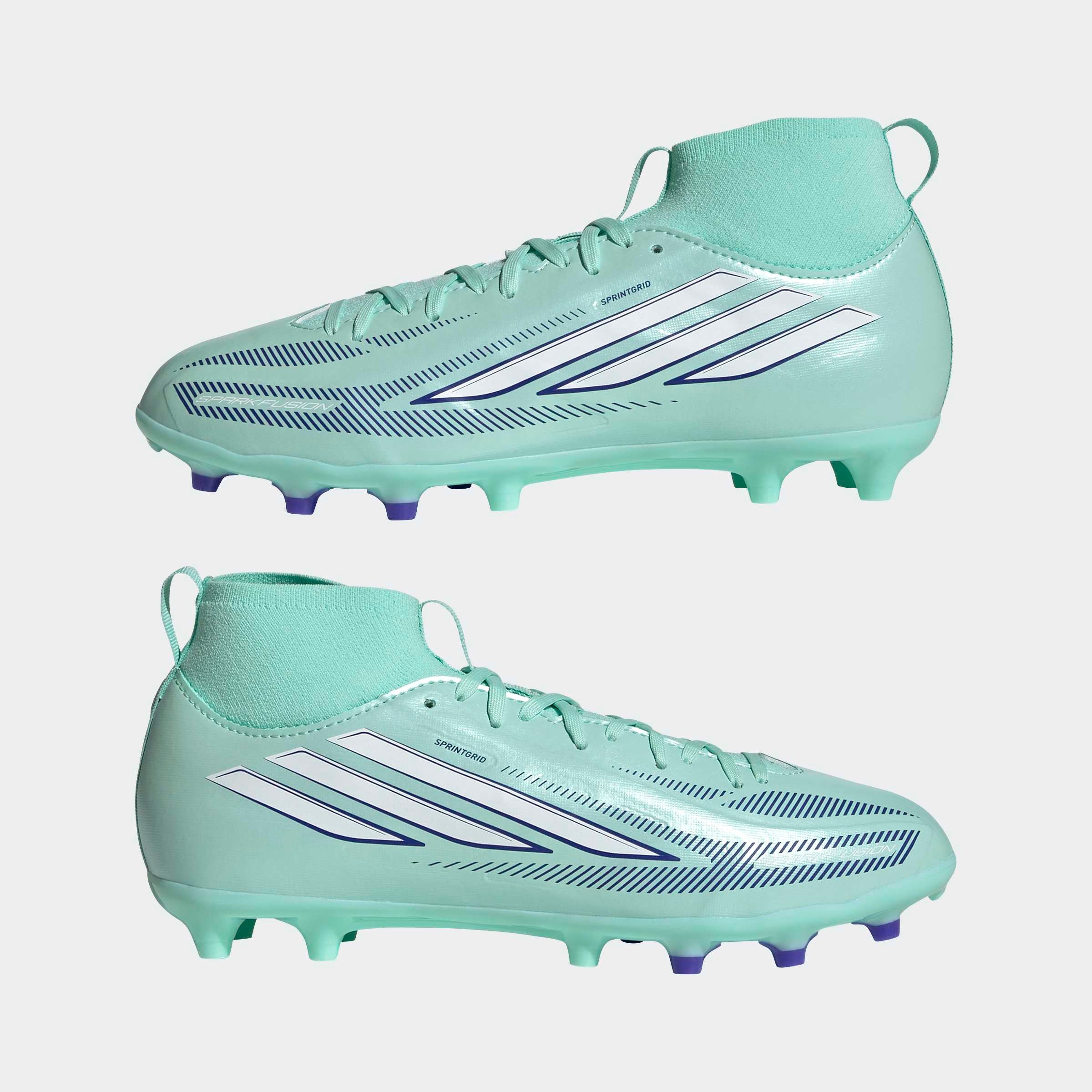 adidas Performance Chaussure de football »F50 SPARKFUSION LEAGUE KIDS , NATURRASEN / KUNSTRASEN, HALBHOCH«  Convient pour pelouses et terrains synthétiques