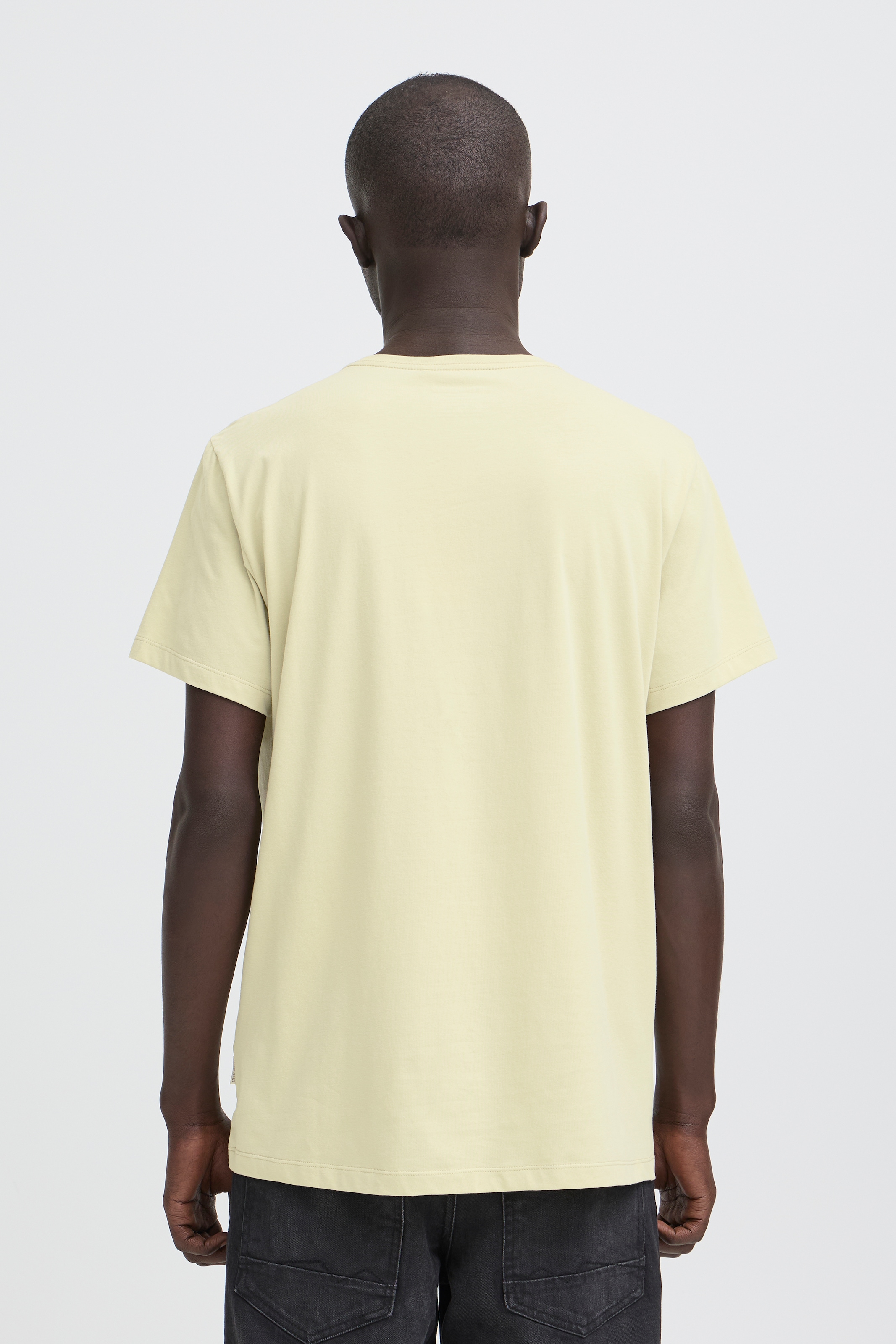 Blend Shirt à col rond »BHDinton tee crew« avec étiquette de marque, en mélange de coton, coupe régulière, en jersey simple