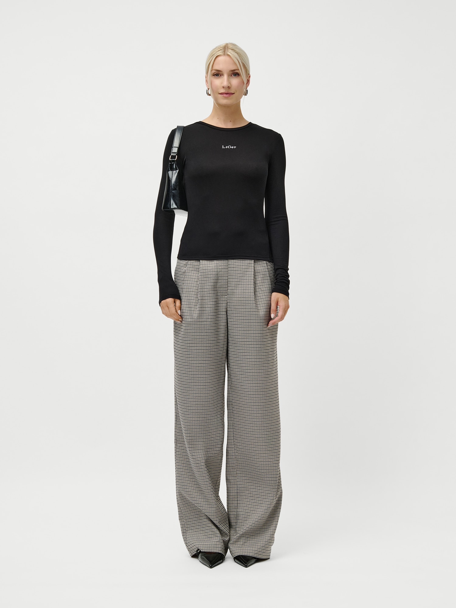 LeGer Langarmshirt »Vianne, LeGer by Lena Gercke«, Regular fit mit Rundhalsausschnitt