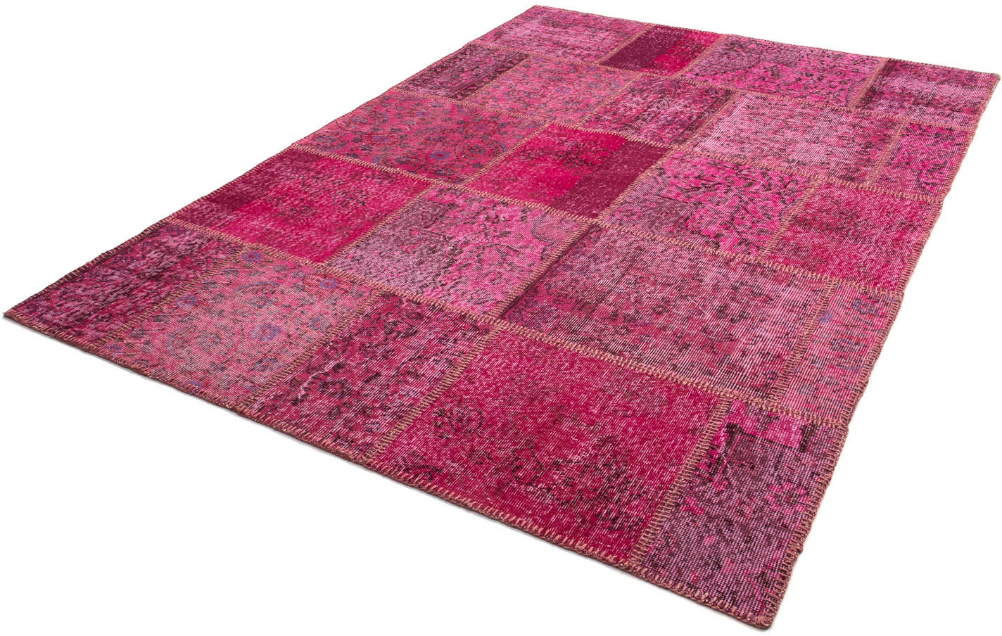 Image of morgenland Teppich »Patchwork - 240 x 170 cm - mehrfarbig«, rechteckig, 7 mm Höhe, Wohnzimmer, Handgeknüpft, Einzelstück mit Zertifikat bei Ackermann Versand Schweiz