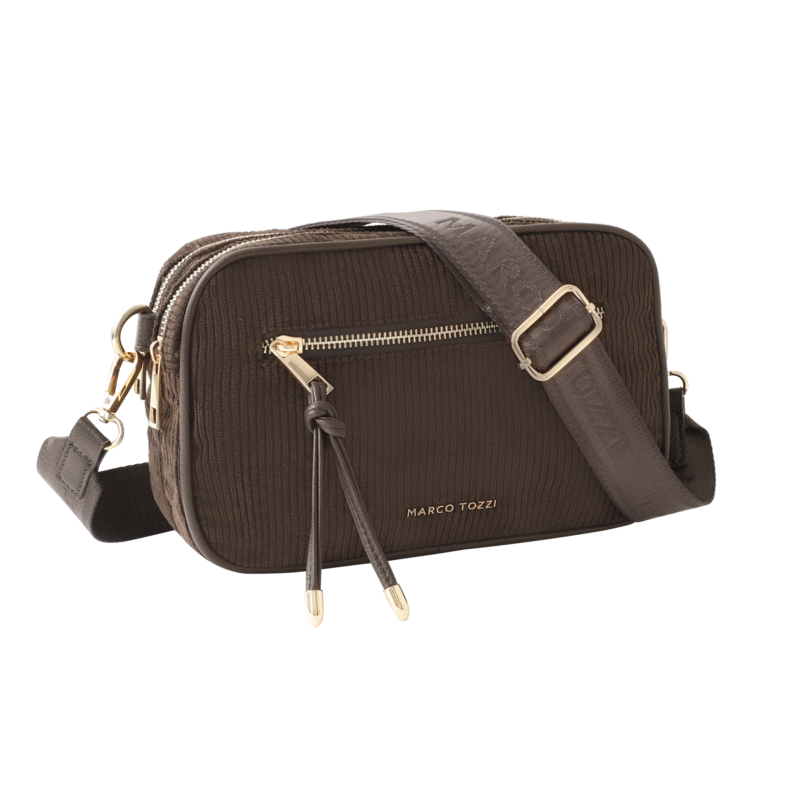 Image of MARCO TOZZI Umhängetasche Damen Schultertasche mit Logoschriftzug