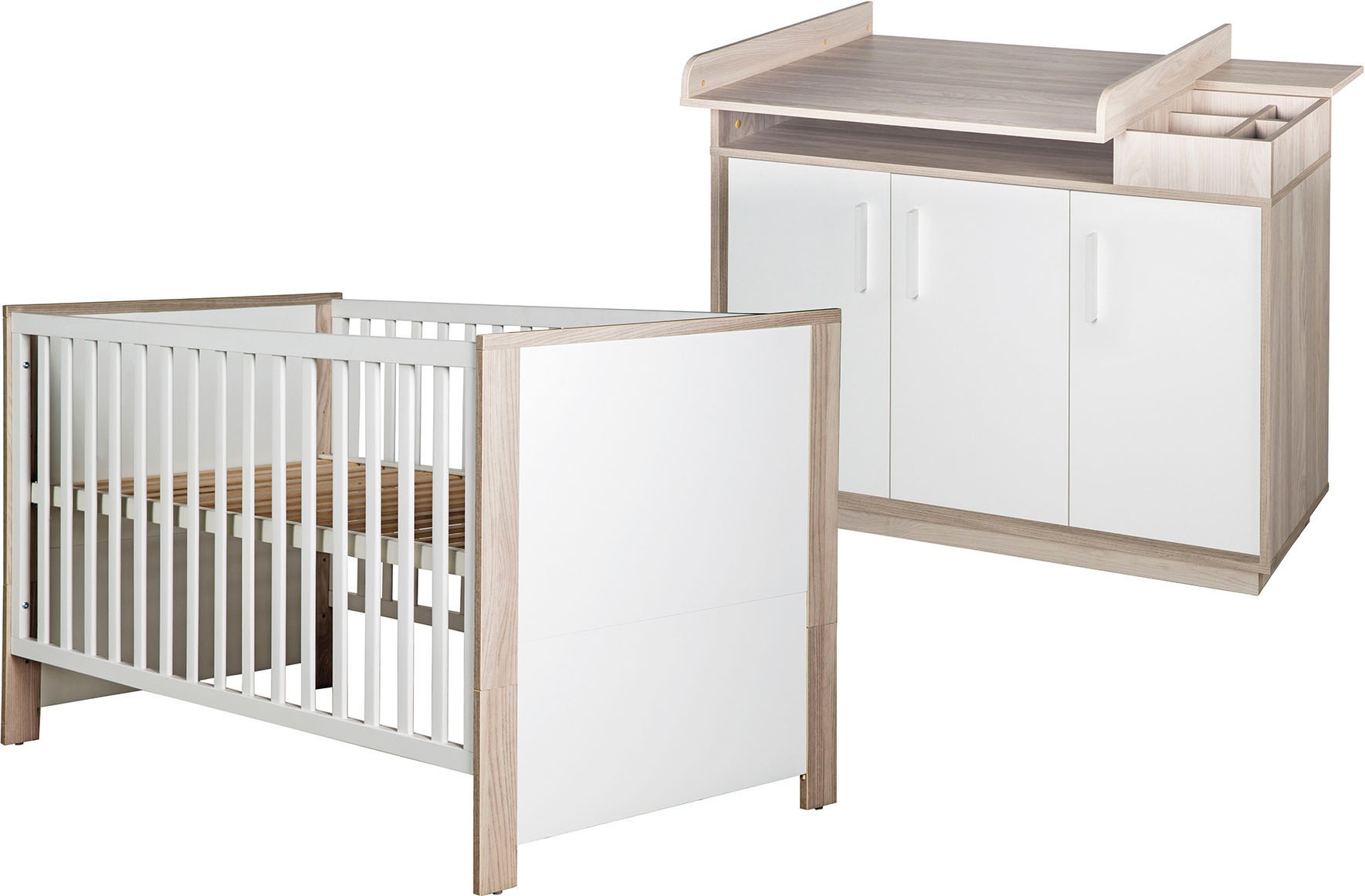 roba® Babymöbel-Set »Olaf«, (Spar-Set, 2 St., Kinderbett, Wickelkommode), mit... kaufen