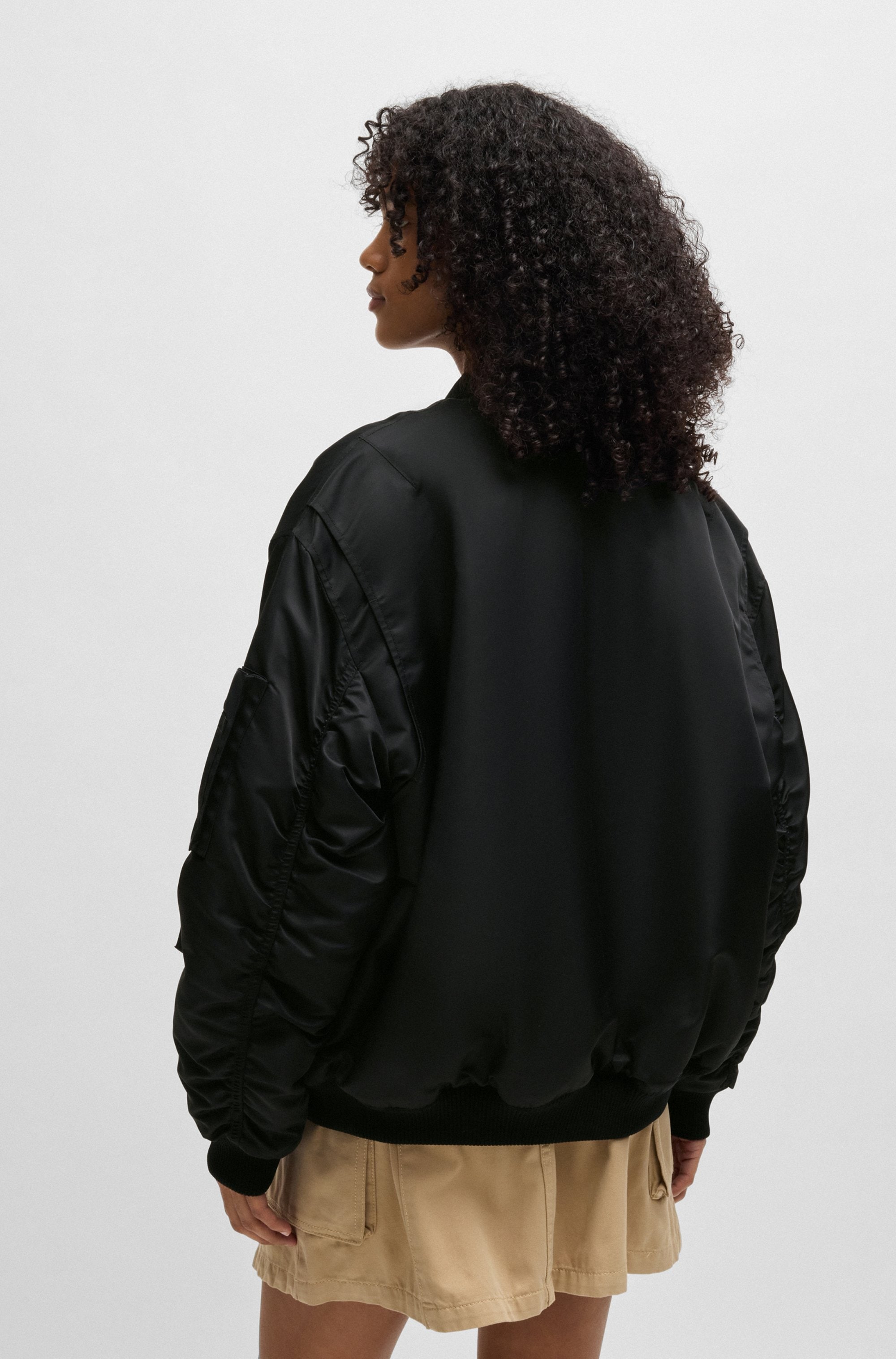 HUGO Blue Bomberjacke »Falorri«, in Moiré Optik