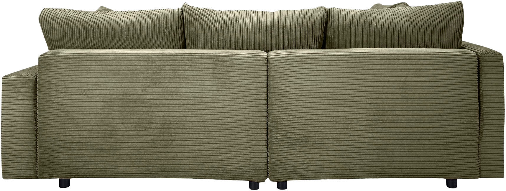 Home affaire Ecksofa »Toni L-Form«, Ottomane beidseitig montierbar, Federkern-Polsterung