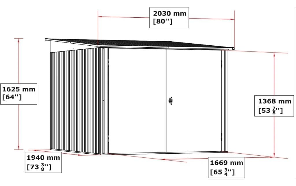   Gartenhaus »Bicycle Store 6 x 6«