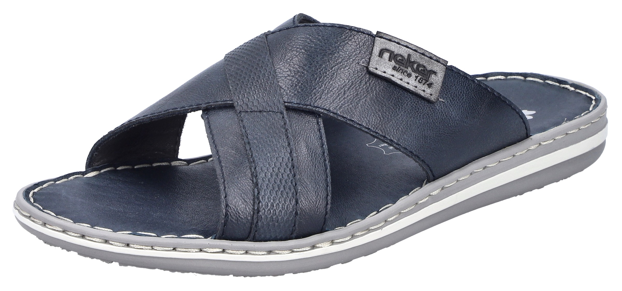 Image of Rieker Pantolette Sommerschuh, Strandschuh, Schlappen, Hausschuh mit Label