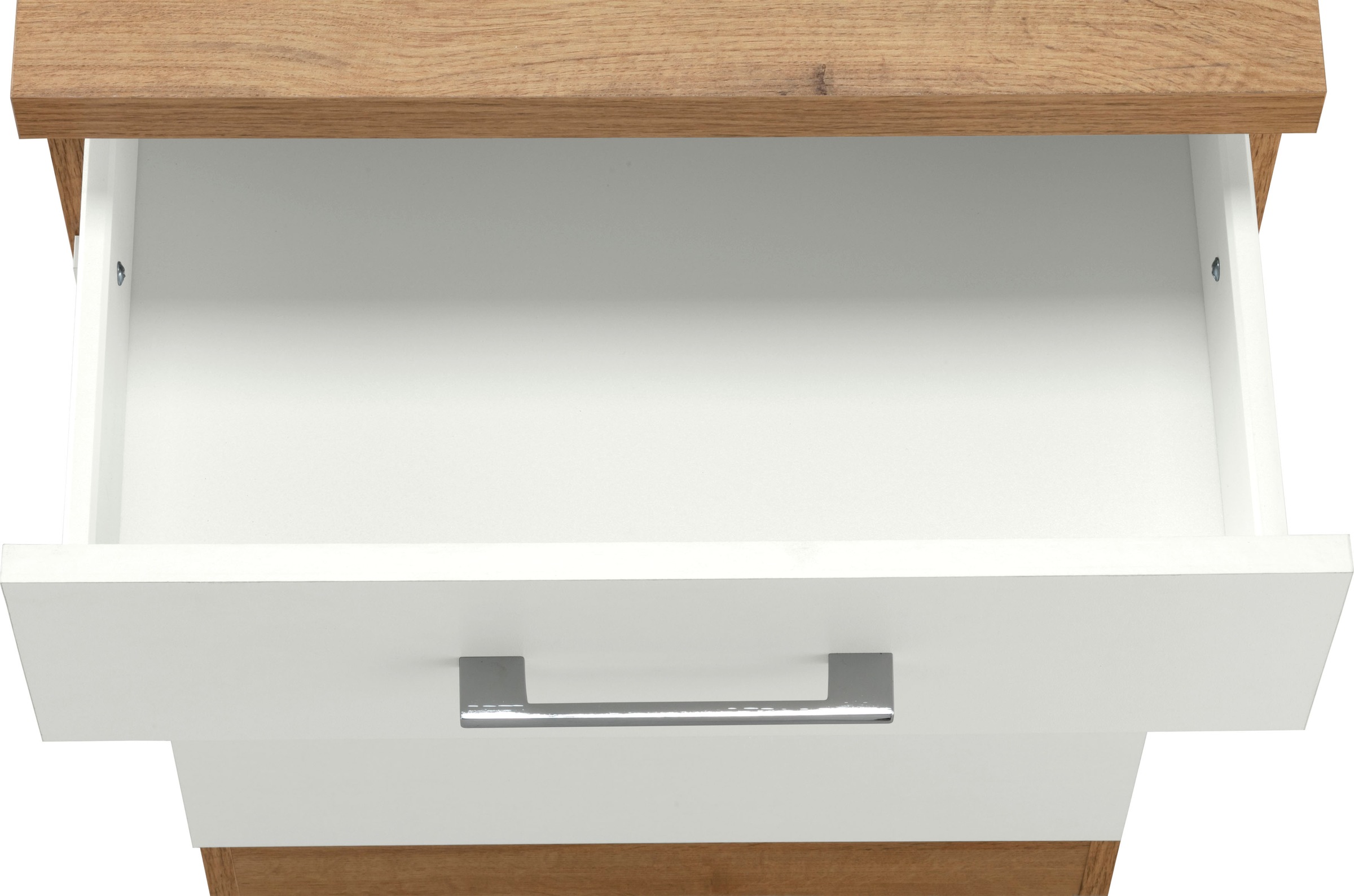 KOCHSTATION Armoire basse »KS-Colmar« 50 cm, avec poignée en métal, pour beaucoup de rangement