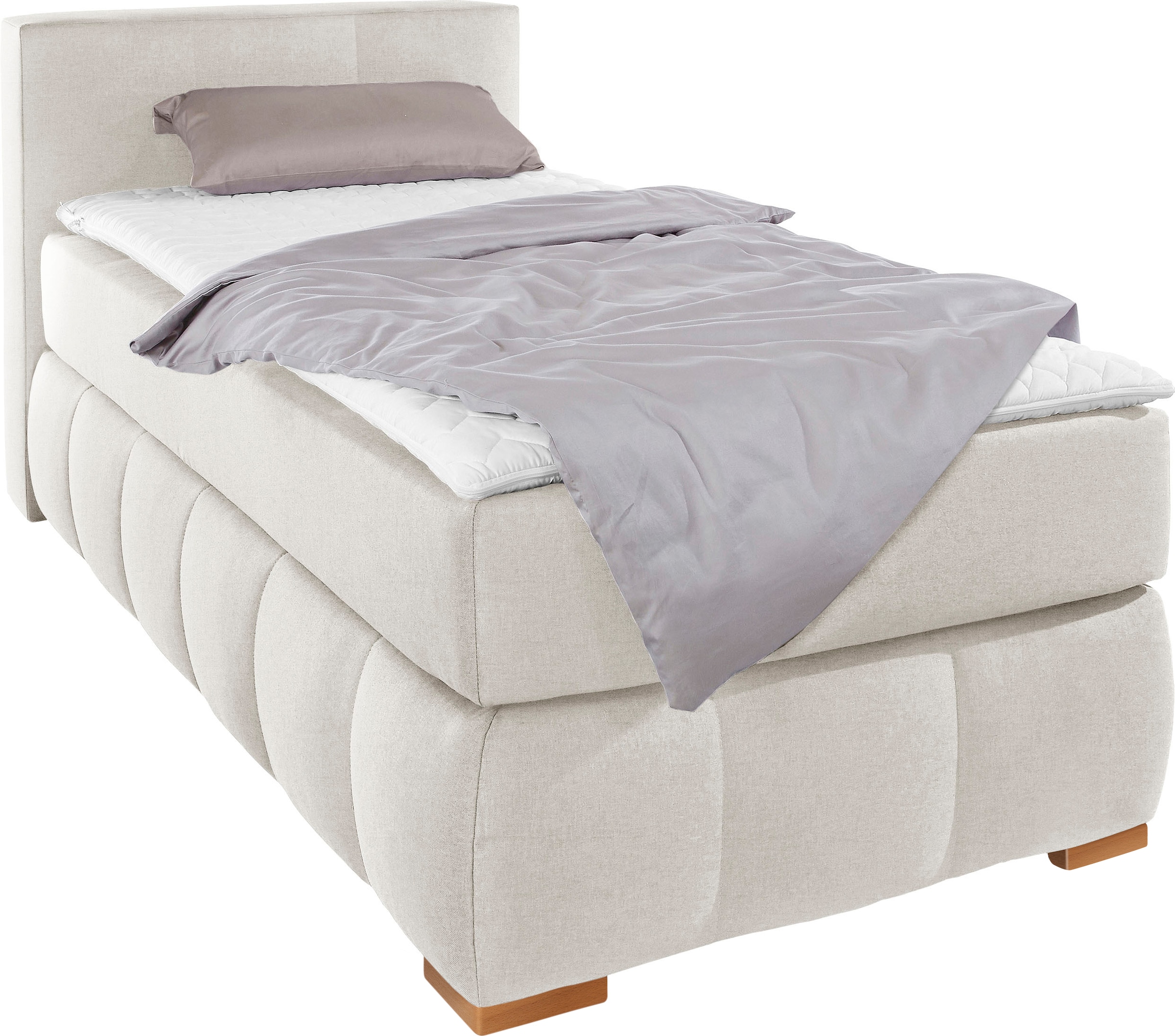 Home affaire Lit boxspring »Chelles« inkl. Kaltschaumtopper, in 5 Breiten und 3 Matratzenarten